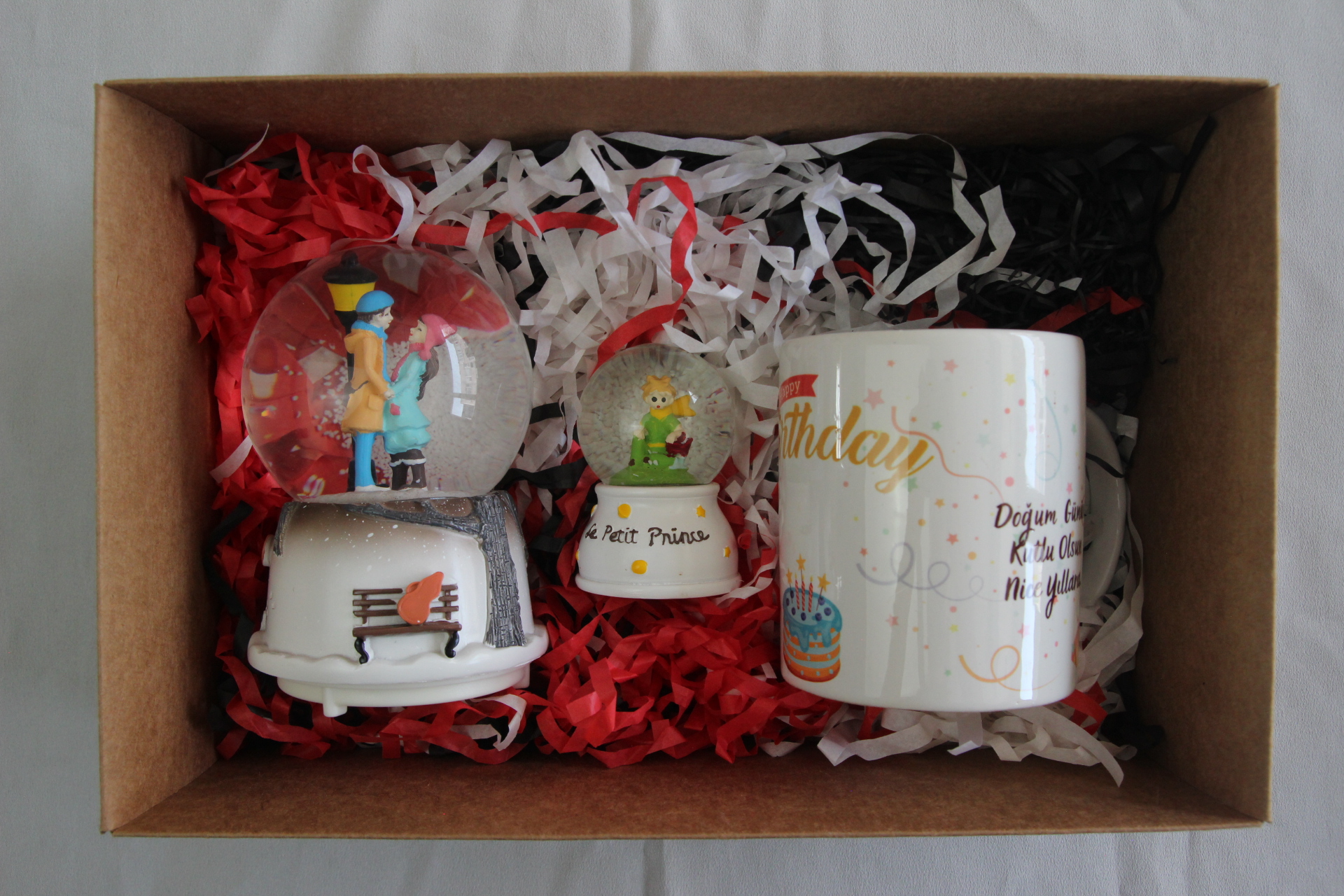 Home Küçük Prens Küre Doğum Günü Kupa Bardak Müzikli Kar Küresi Hediye Kutusu