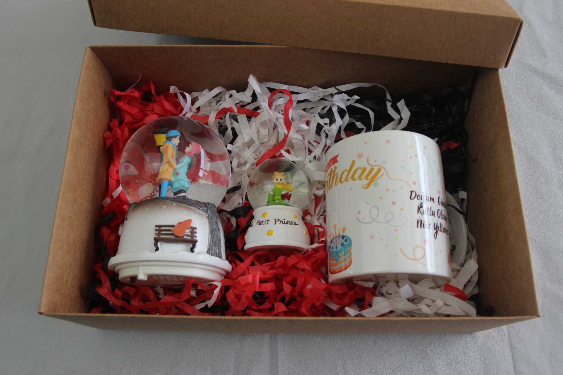 Home Küçük Prens Küre Doğum Günü Kupa Bardak Müzikli Kar Küresi Hediye Kutusu