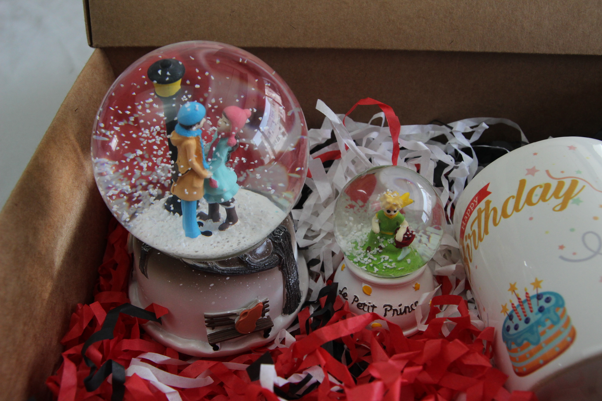 Home Küçük Prens Küre Doğum Günü Kupa Bardak Müzikli Kar Küresi Hediye Kutusu