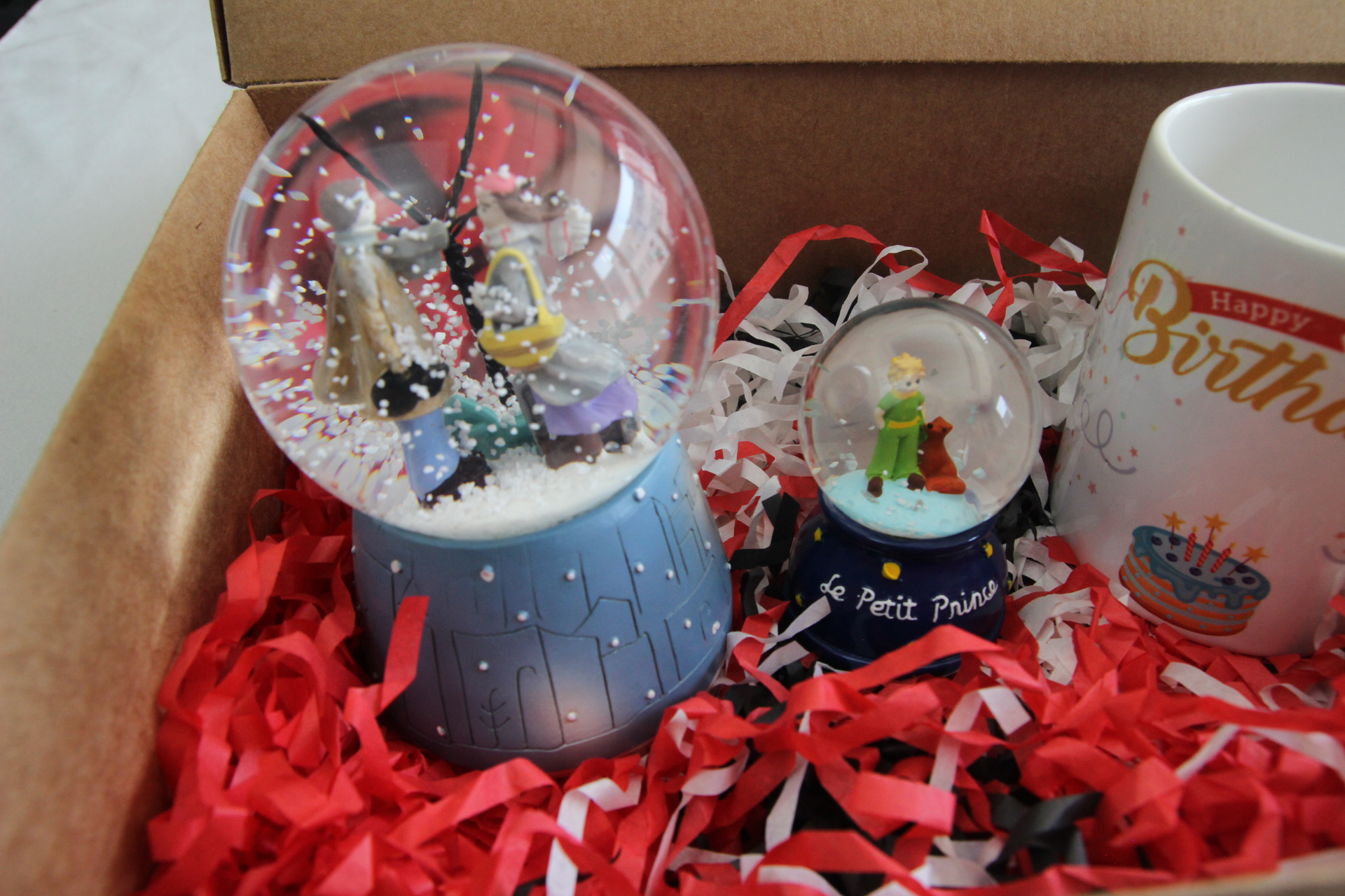 Home Küçük Prens Küresi Doğum Günü Kupa Bardak Ve Aşıklar Tema İşıklı Müzikli Kar Küresi