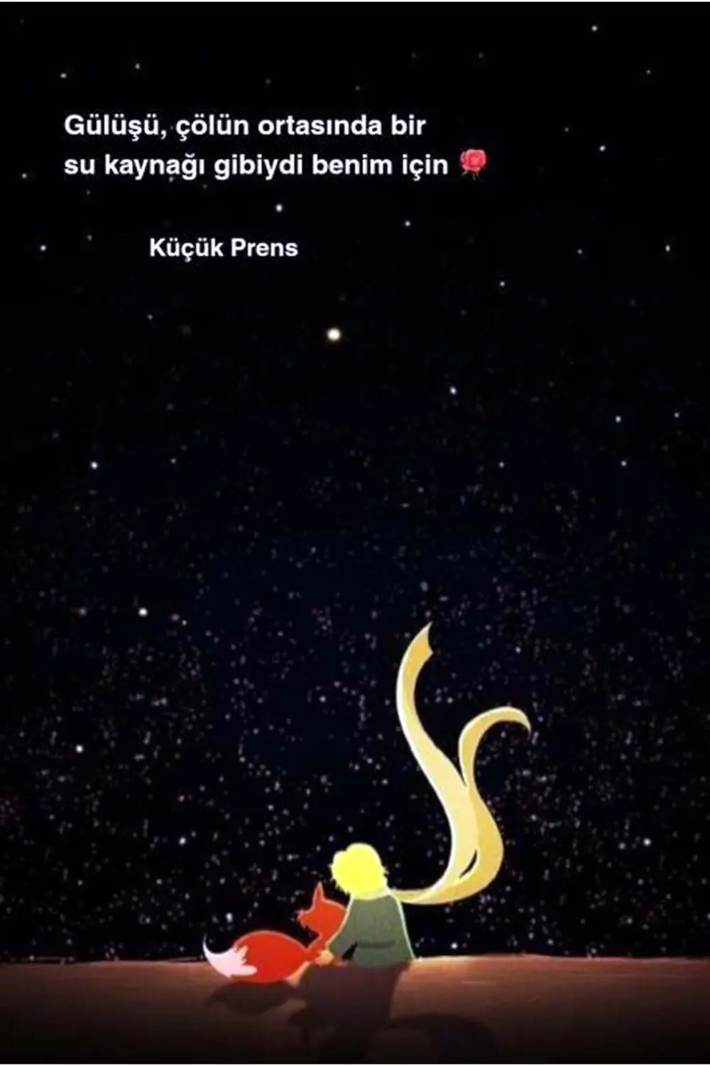 Küçük Prens Tasarımlı Ahşap Poster