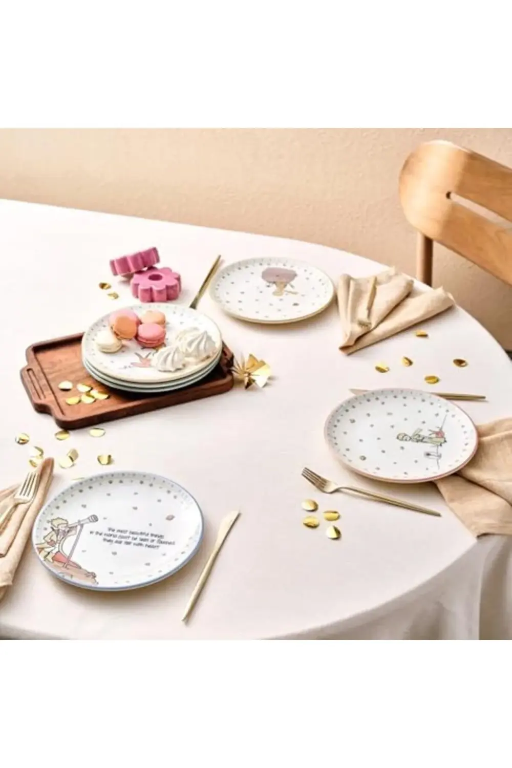 Küçük Prens Yeni 20 Cm 6 Parça Seramik Pasta Seti 1178227