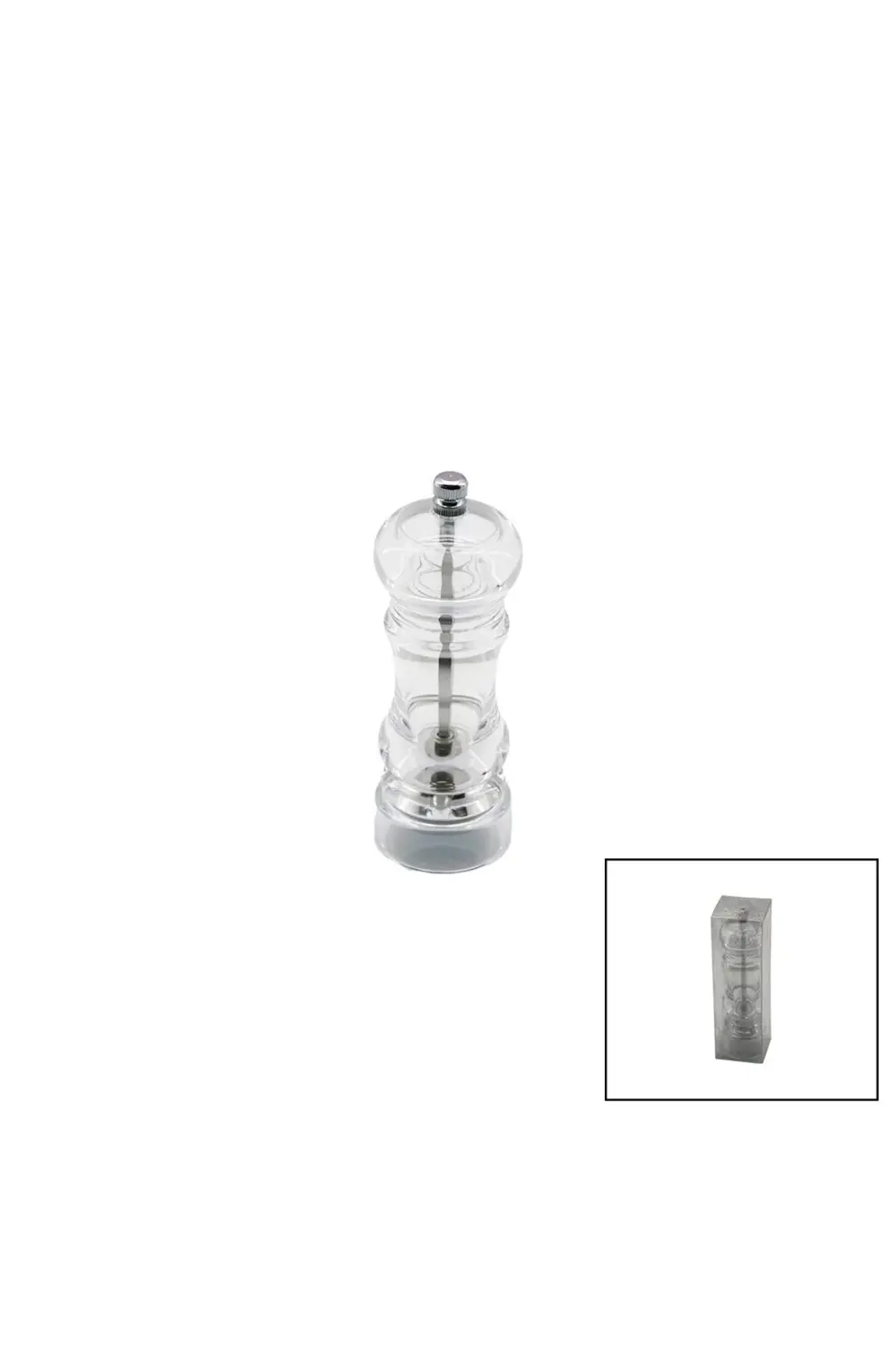Küçük Şeffaf Mika Kristal Plastik Baharat Öğütücü (4172)