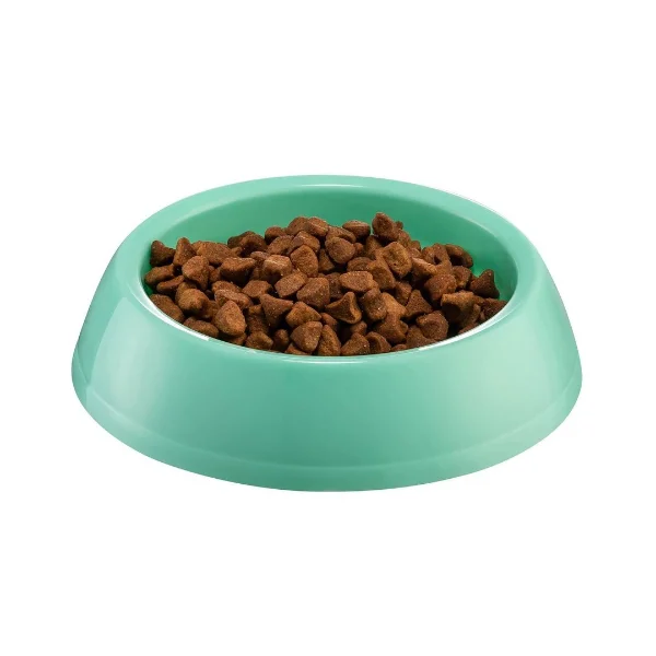 Küçük Yuvarlak Kedi Köpek Mama Kabı 14 cm Dayanıklı Plastik