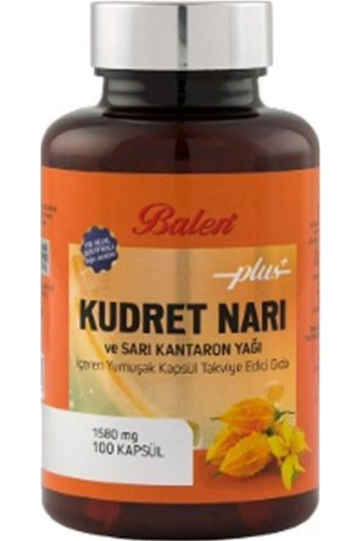 Kudret Narı Plus& Sarı Kantaron Yağı Içeren Yumuşak Kapsül 1580mg 100