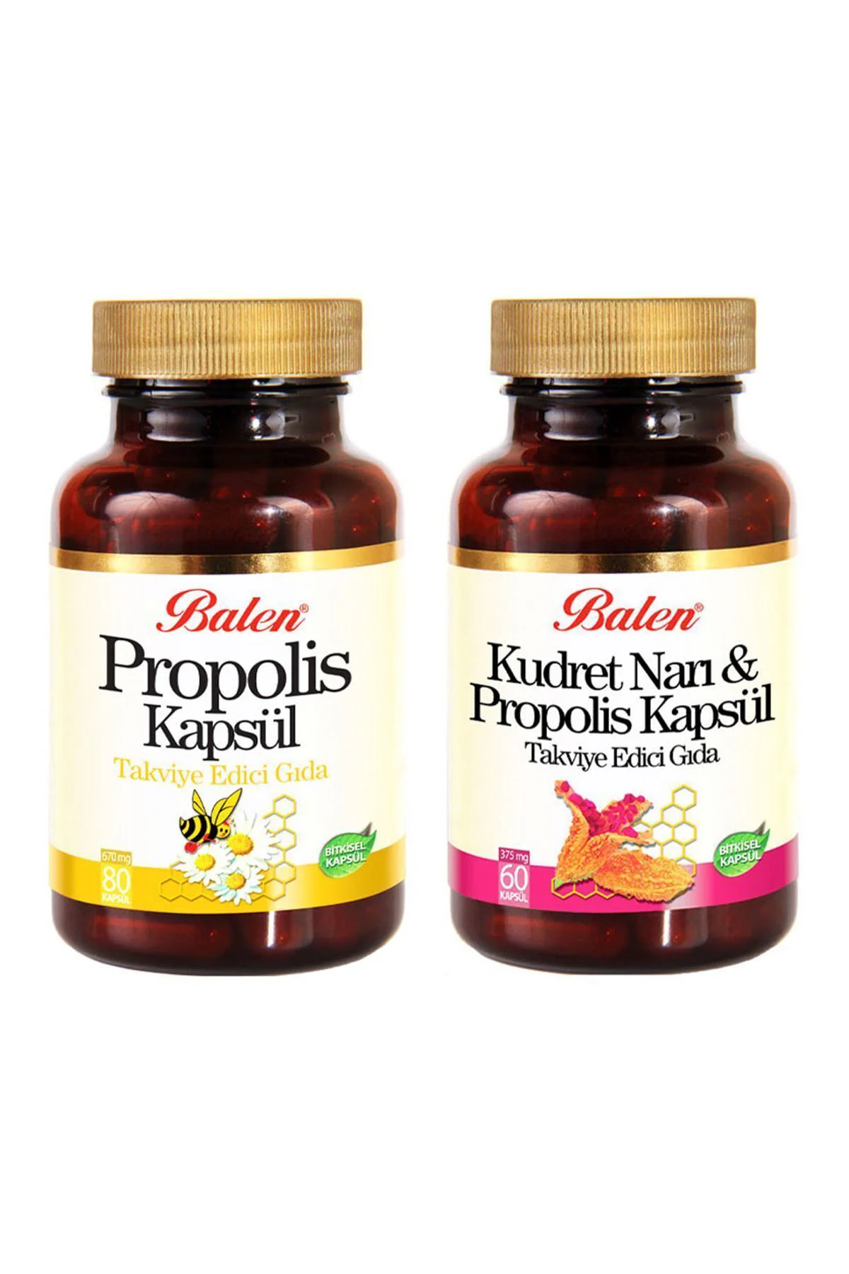 Kudret Narı Propolisi 375mg 60 Kap Propolis 80 Kap 670mg