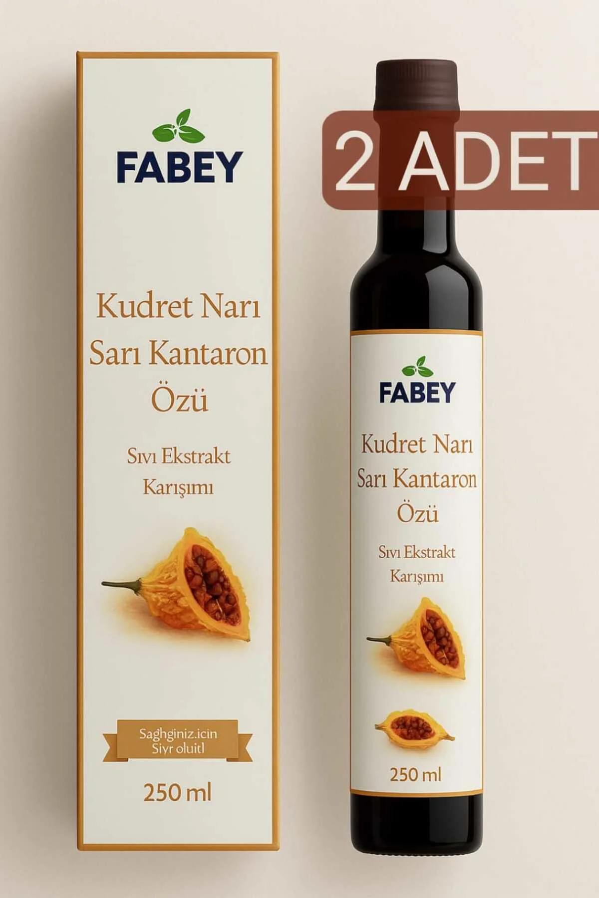 Kudret Narı & Sarı Kantaron Özü Sıvı Ekstrakt Karışımı 250ml x2 Adet