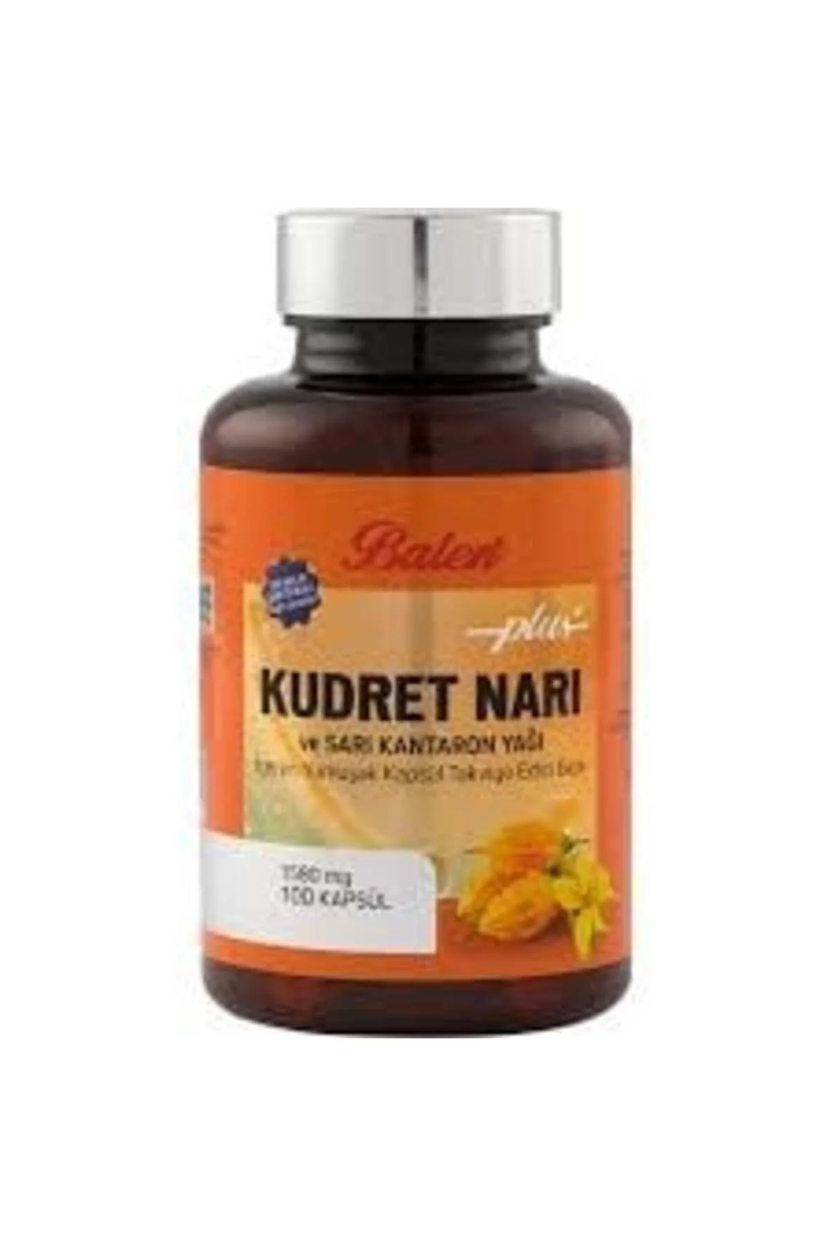 KUDRET NARI VE SARI KANTARON YAĞI İÇEREN TAKVİYE EDİCİ GIDA 100 KAPSÜL