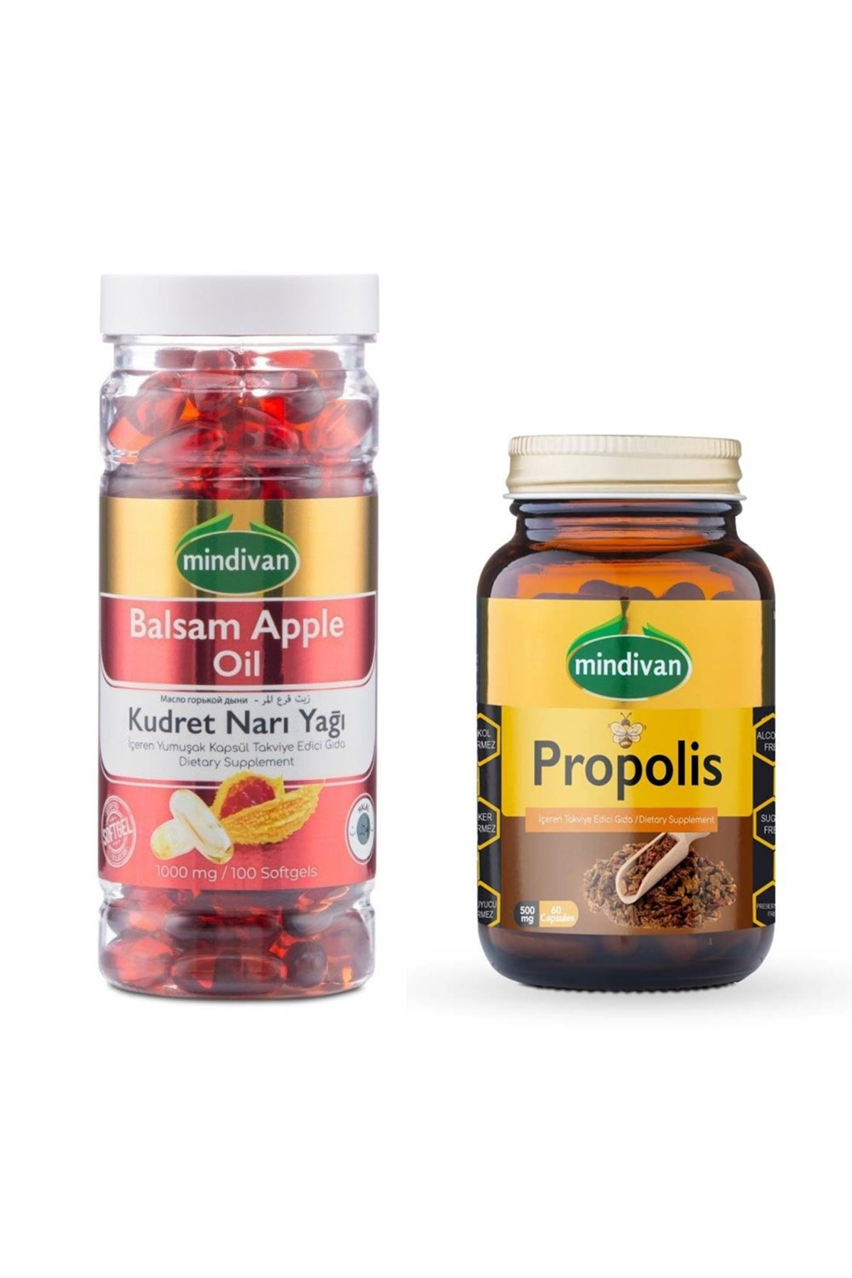 Mindivan Kudret Narı Yağı Soft Jel Propolis Kapsül Ülset
