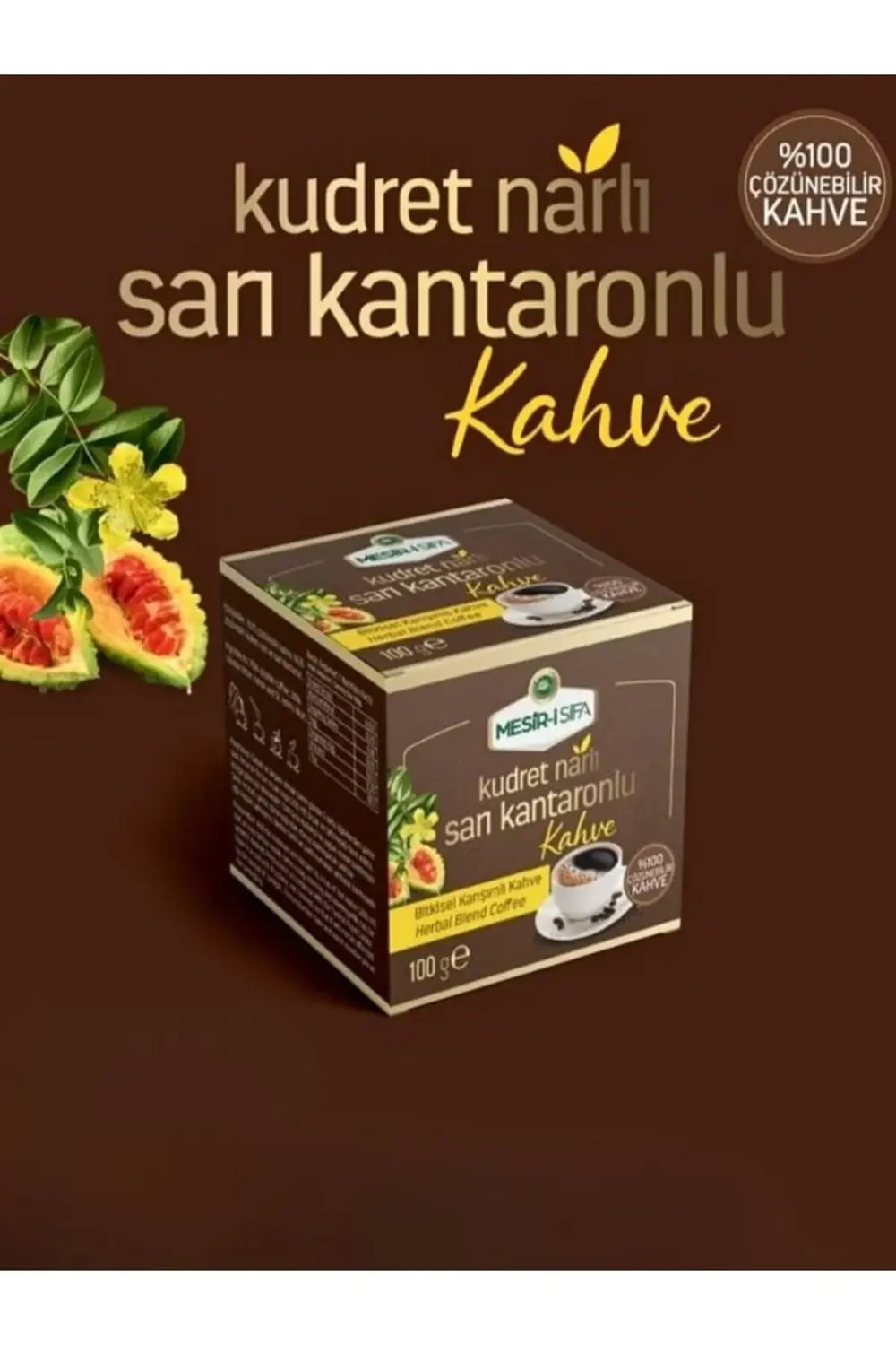 Aleyna Baharat Kudretnarlı Kahve Sarı Kantaronlu Kahve 100 Gr