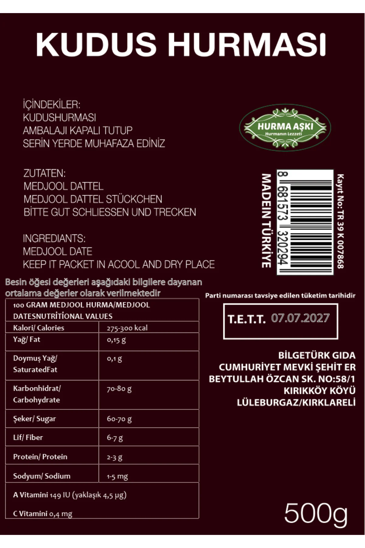 Kudus Hurması Kudus Hurması - Görsel 2