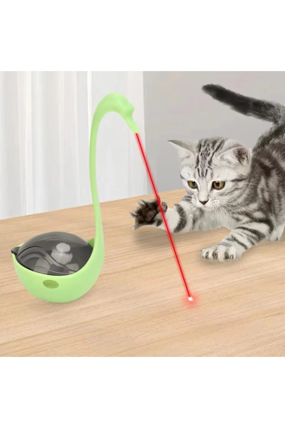 Kuğu Şeklinde Lazerli Kedi Oyuncağı