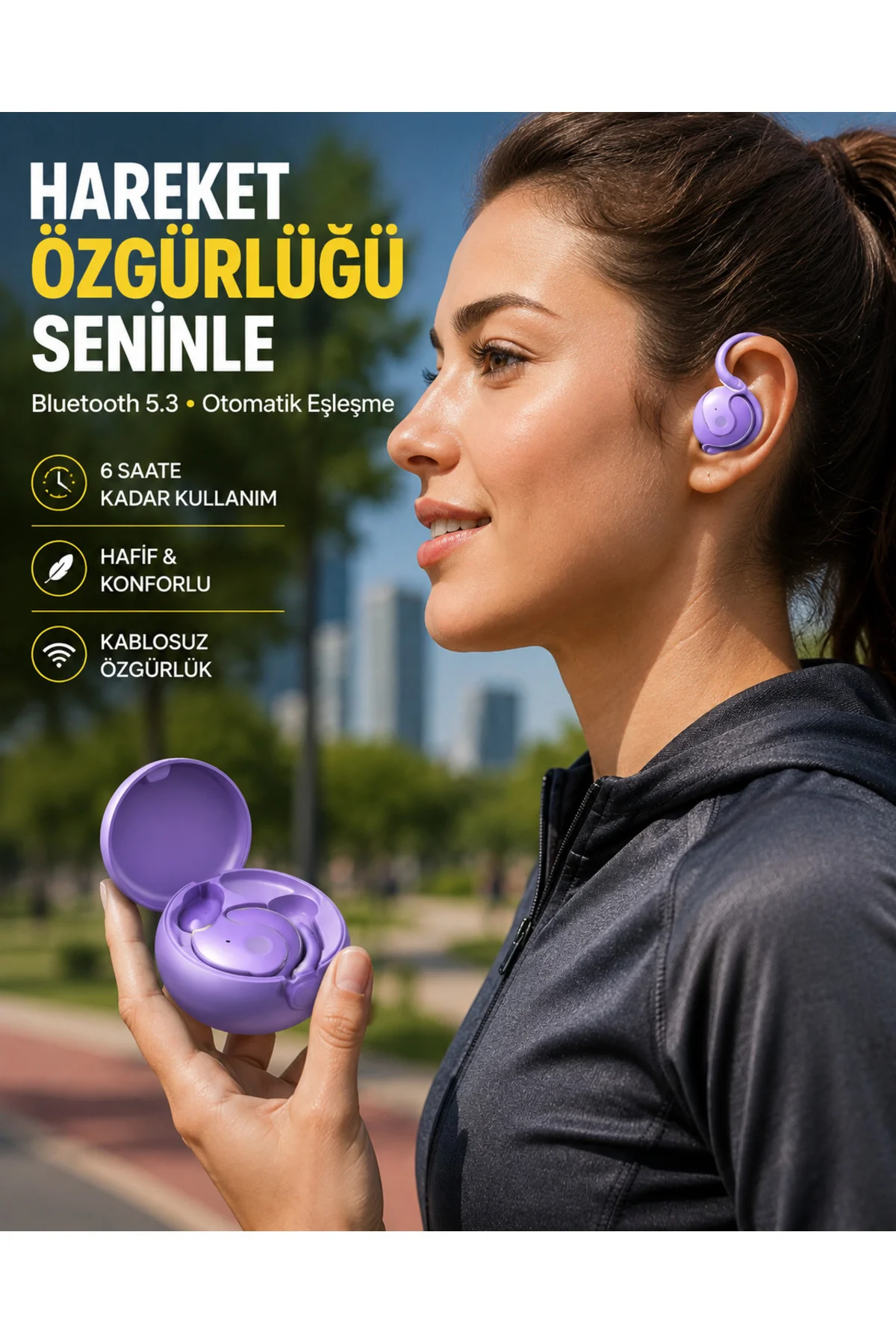 Kulak Arkası Bluetooth Kulaklık, Gürültü Azaltma Kulak Arkası Bluetooth Kulaklık, Gürültü Azaltma