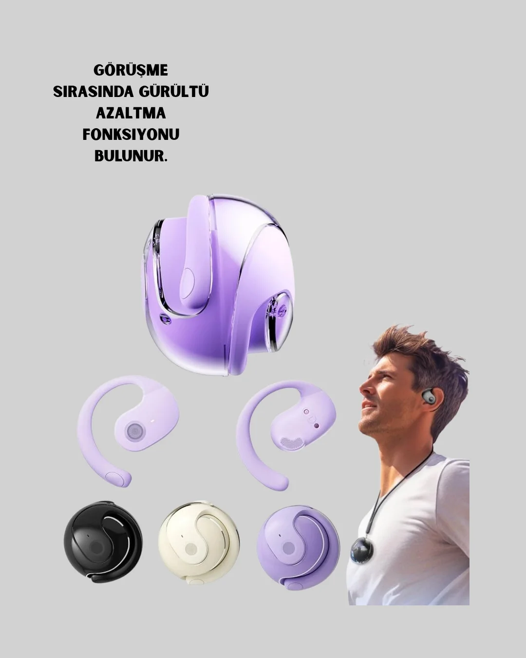 kulak arkası  Bluetooth Kulaklık, Gürültü Azaltma