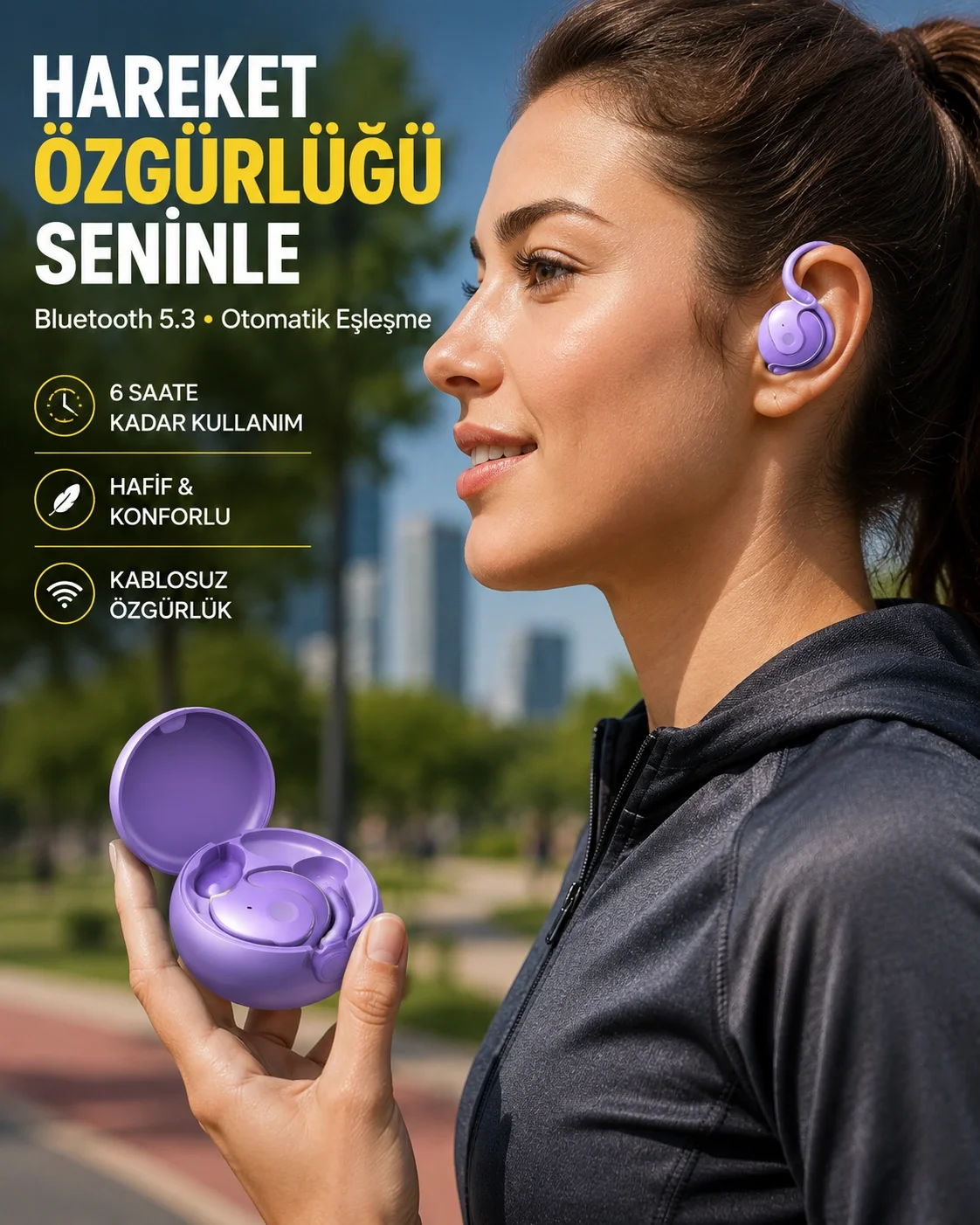 Kulak Arkası Bluetooth Kulaklık, Gürültü Azaltma