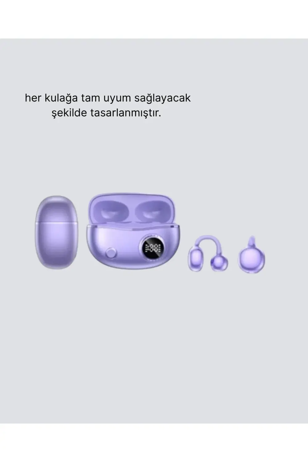 Kulak Arkası Klipsli Bluetooth Kulaklık YXG10 Silikon Malzemeli E