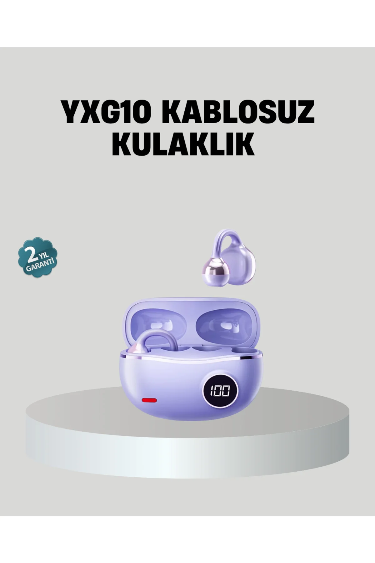 Kulak Arkası Klipsli Bluetooth Kulaklık Yxg10 Silikon Malzemeli Ergonomik