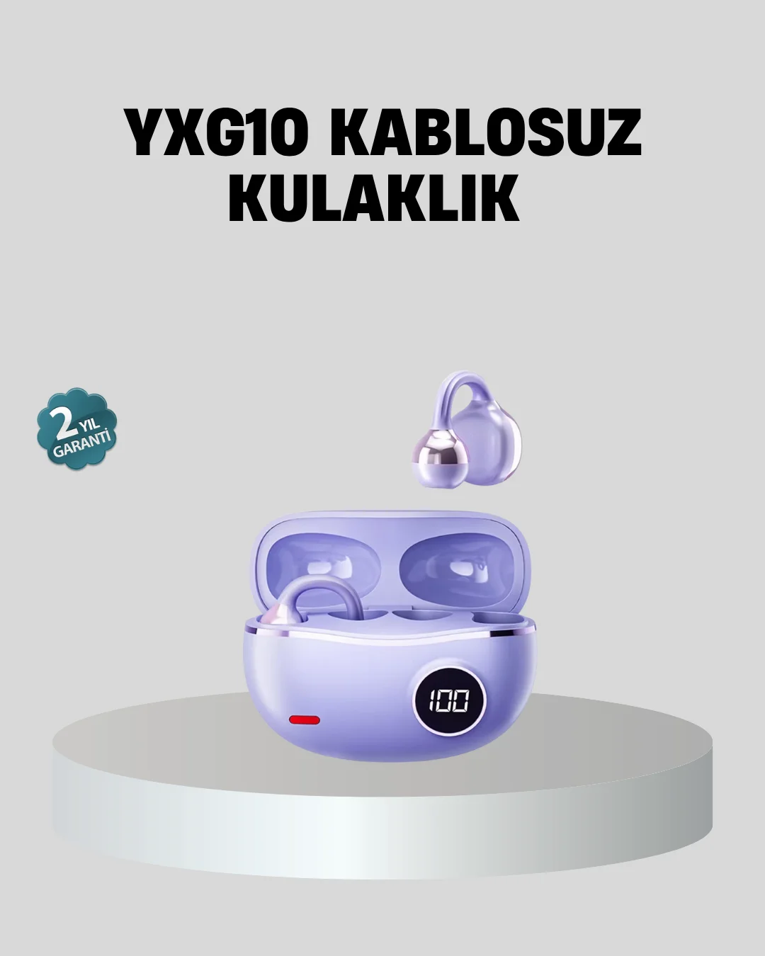 Kulak Arkası Klipsli Bluetooth Kulaklık YXG10 Silikon Malzemeli Ergonomik Kulak Arkası Klipsli Bluetooth Kulaklık YXG10 Silikon Malzemeli Ergonomik