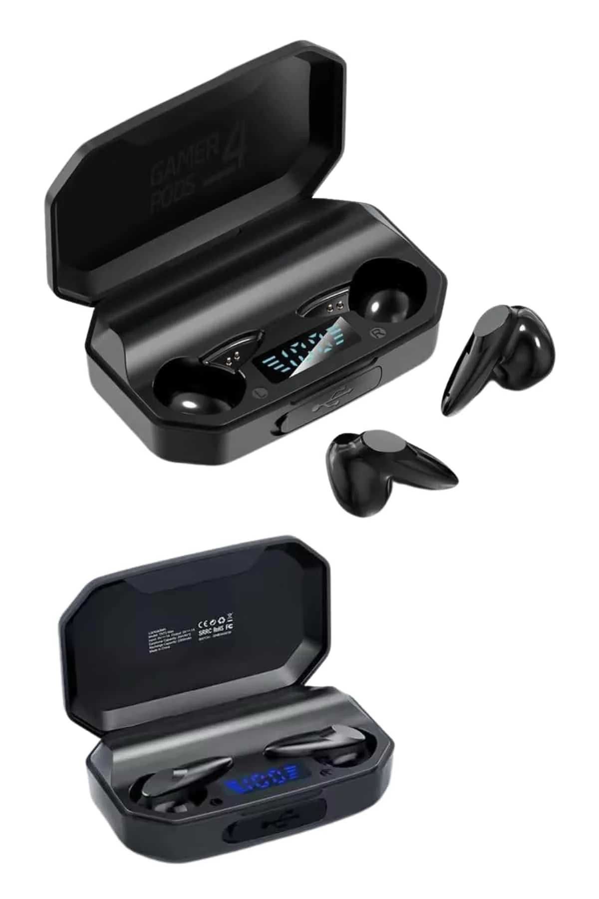 Kulak İçi Bluetooth Kulaklık Rgb Işıklı Çift Mikrofonlu iOS/Android Uyumlu BT 5.2 Yeni Nesil