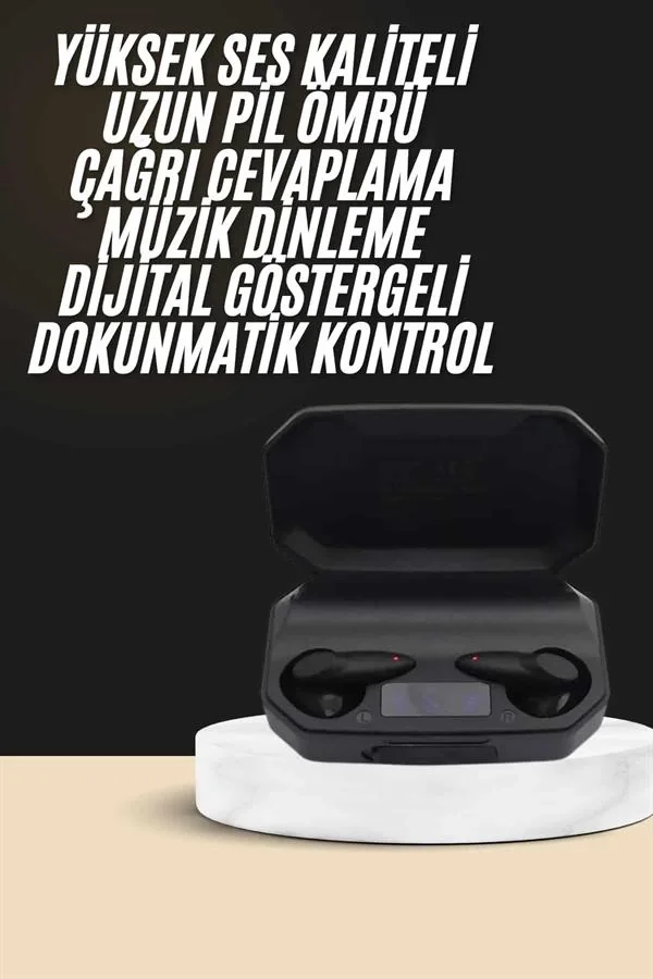 Kulak İçi Bluetooth Kulaklık Rgb Işıklı Çift Mikrofonlu iOS/Andro