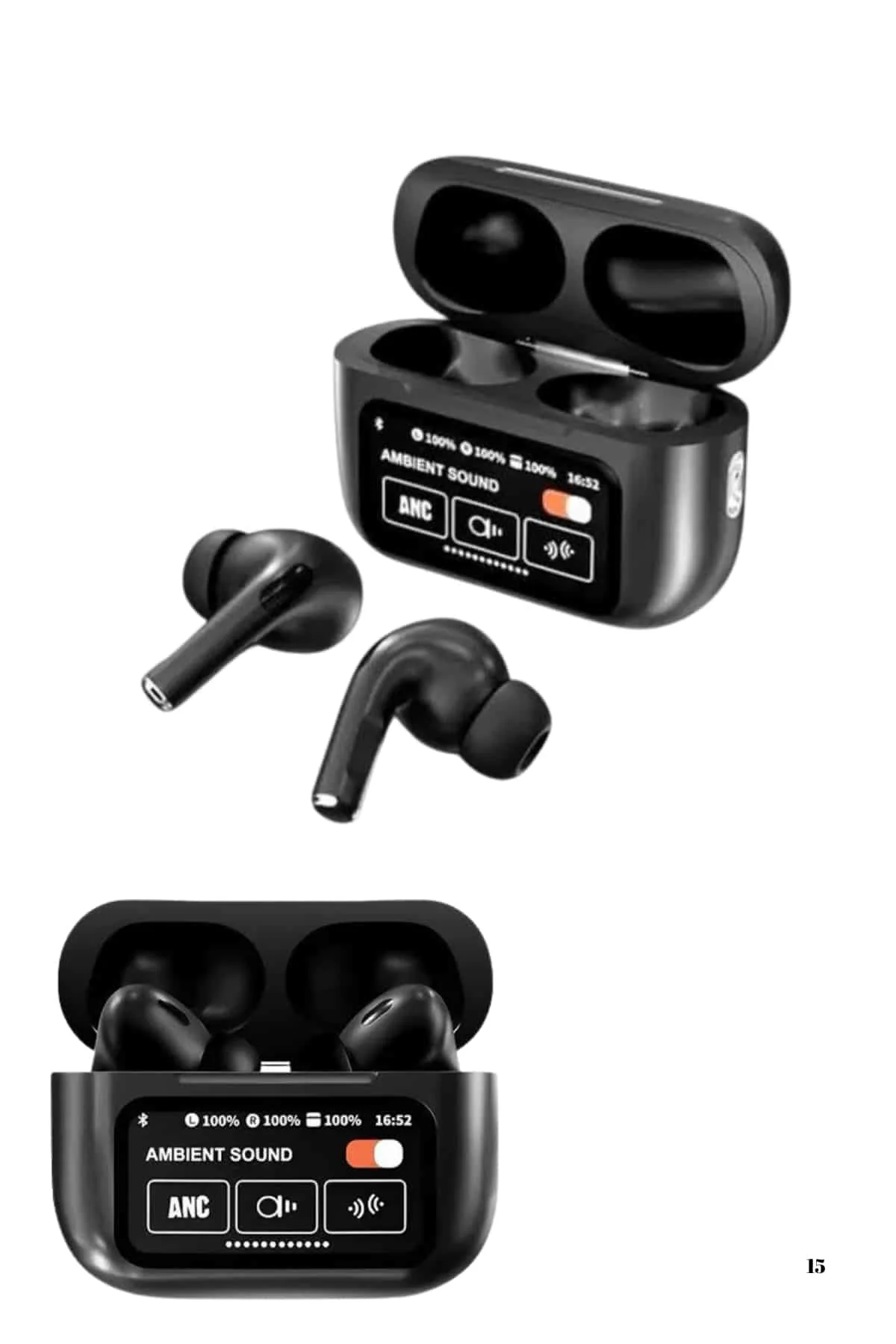 Kulak İçi Bluetooth Kulaklık Ekranlı Müzik Dinleme Çağrı Cevaplama Siyah Yeni Nesil