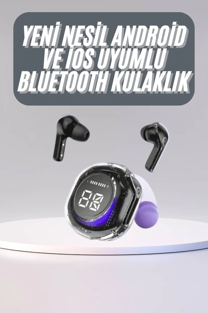 Kulak İçi Bluetooth Kulaklık ANC ENC Şarj Göstergeli - Kablosuz Extra Bass