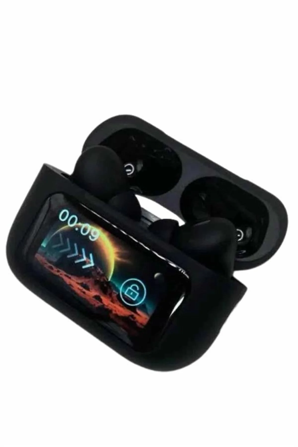 Kulak İçi Bluetooth Kulaklık Ekranlı Müzik Dinleme Çağrı Cevaplama Siyah
