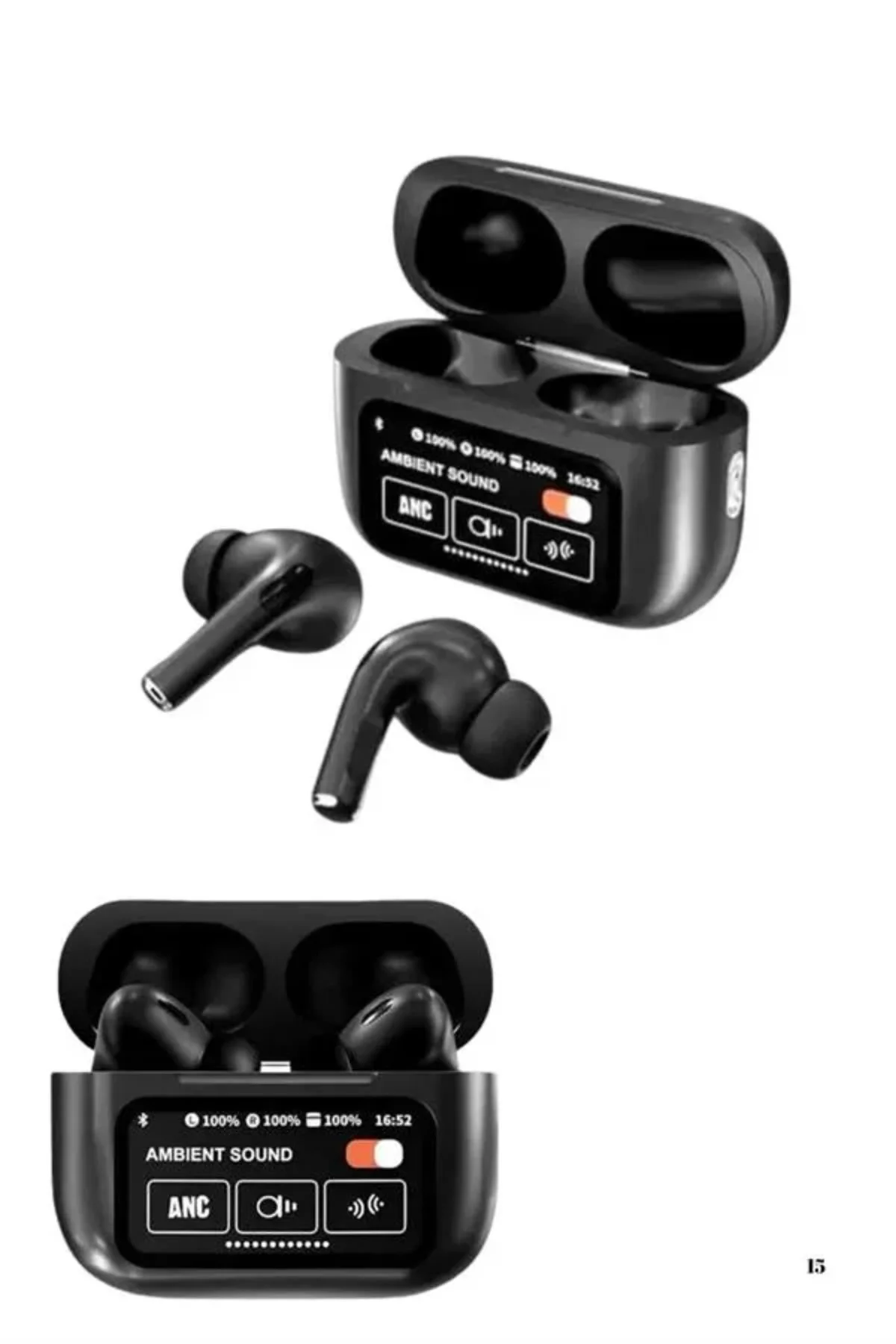 Kulak İçi Bluetooth Kulaklık Ekranlı Müzik Dinleme Çağrı Cevaplama Siyah Yeni Nesil Kulak İçi Bluetooth Kulaklık Ekranlı Müzik Dinleme Çağrı Cevaplama Siyah Yeni Nesil