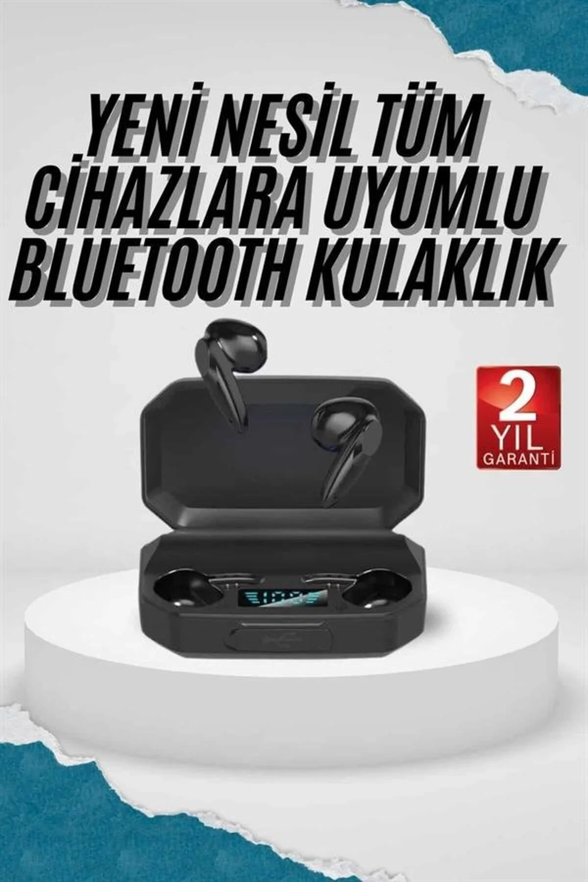Kulak İçi Bluetooth Kulaklık Rgb Işıklı Çift Mikrofonlu İos/android Uyumlu Bt 5.2