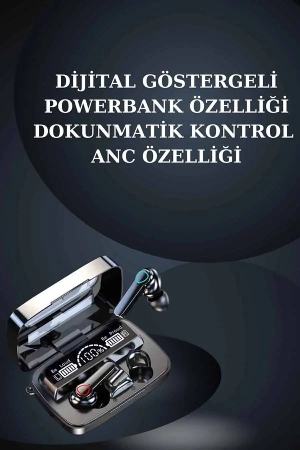 Kulak İçi Kablosuz Bluetooth Kulaklık Ve Nfc Ve Gps Özellikli Akıllı Saat Alarm Ve Titreşim