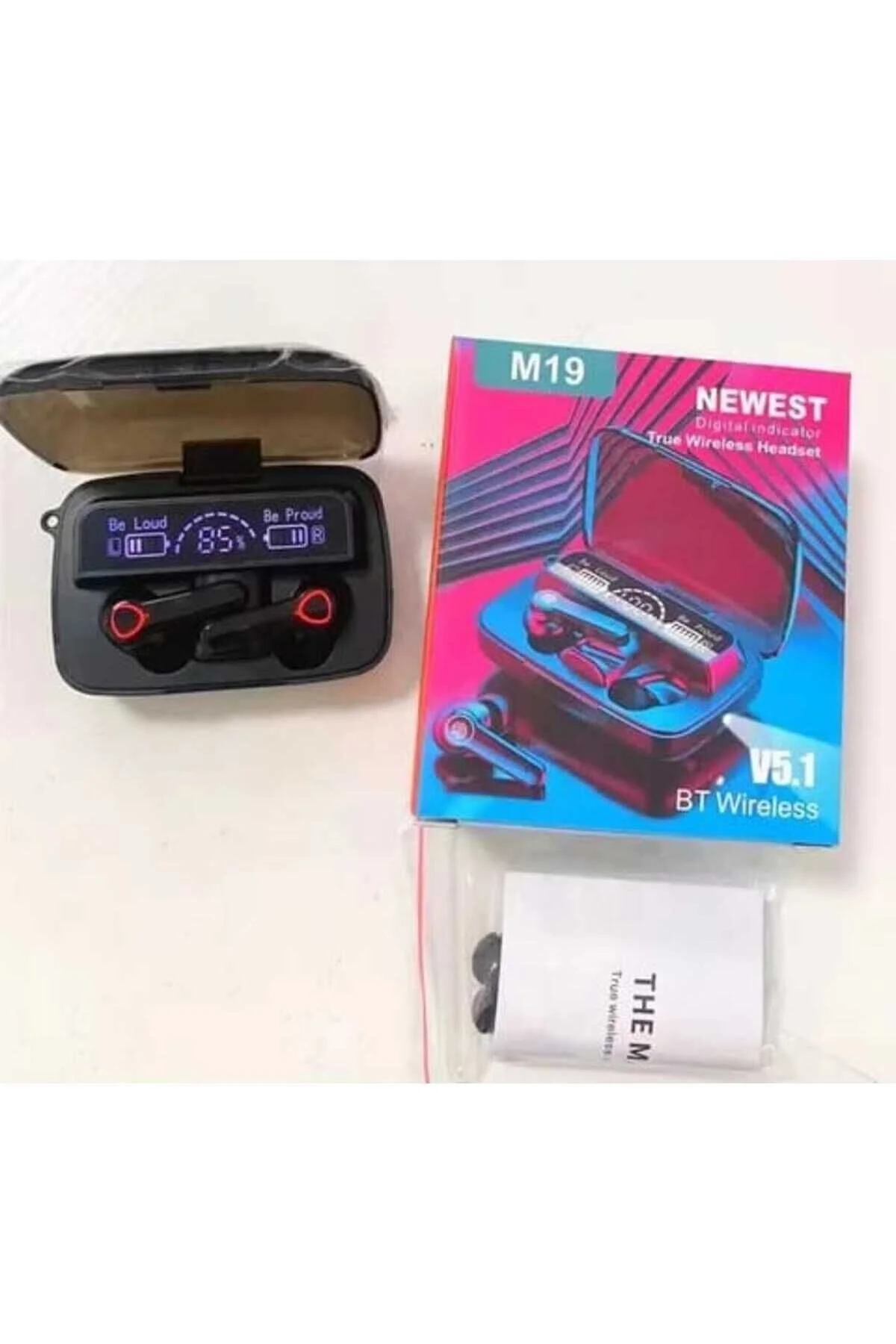 Kulak içi TWS Bluetooth Kulaklık - Renk: Siyah, Bluetooth Versiyon: 5.1, Mikrofon