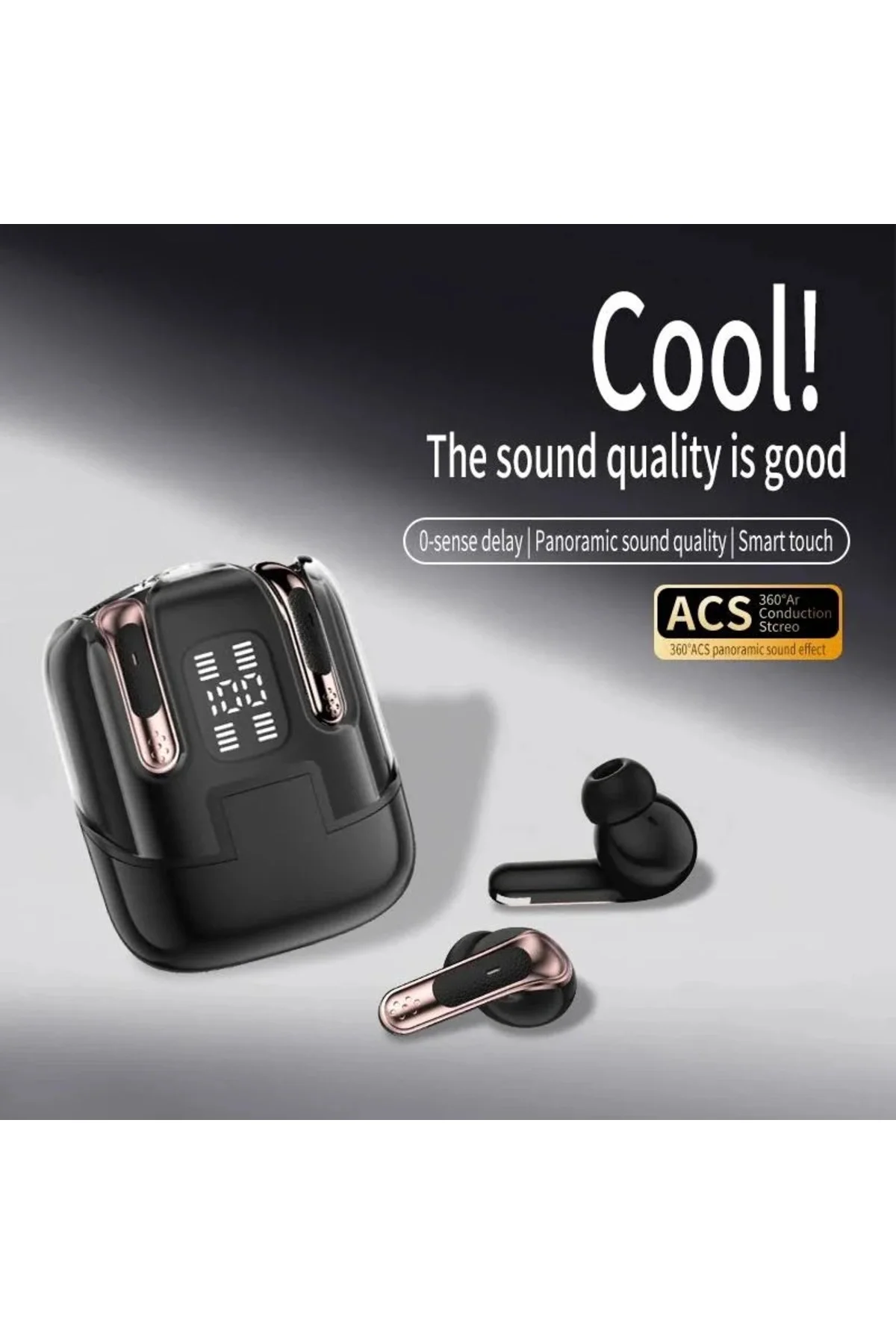 Kulak içi TWS Bluetooth Kulaklık - Renk: Beyaz, Bluetooth Versiyon: 5.3, Mikrofon