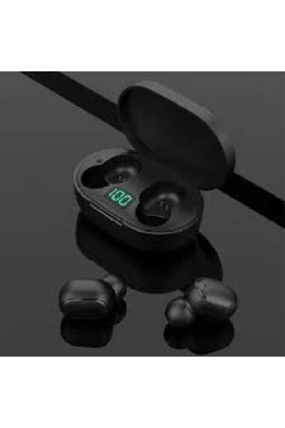 Kulak İçi TWS Bluetooth Kulaklık, Dokunmatik Kontrollü, Suya Dayanıklı Siyah Model