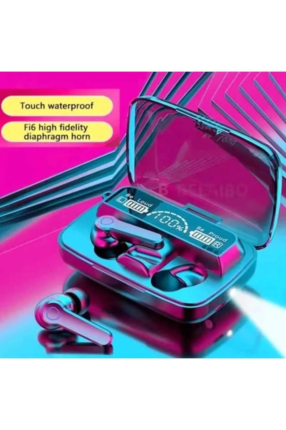 Kulak içi TWS Bluetooth Kulaklık - Renk: Siyah, Bluetooth Versiyon: 5.1, Mikrofon