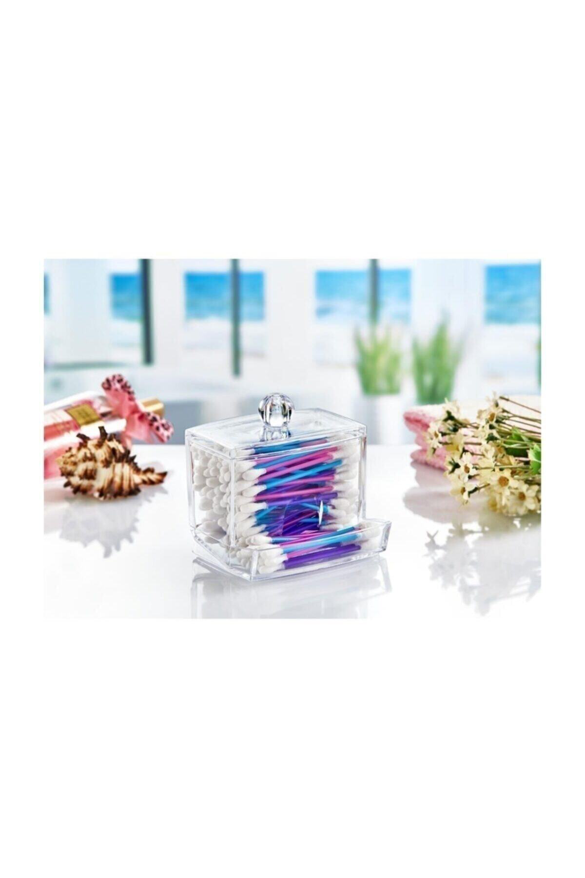 Akay Plastik Kulak Temizleme Çubuğu Kapaklı Organizeri Ak506