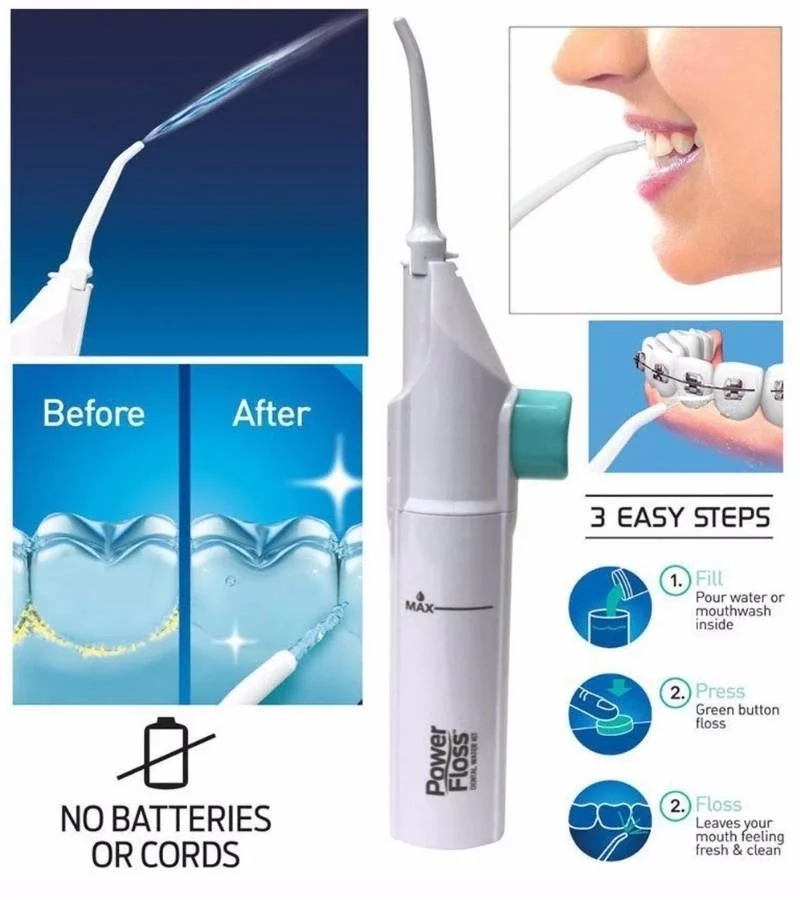 Kulak Temizleme ve Power Floss Mekanik Diş Ve Ağız Temizleme Aleti Seti