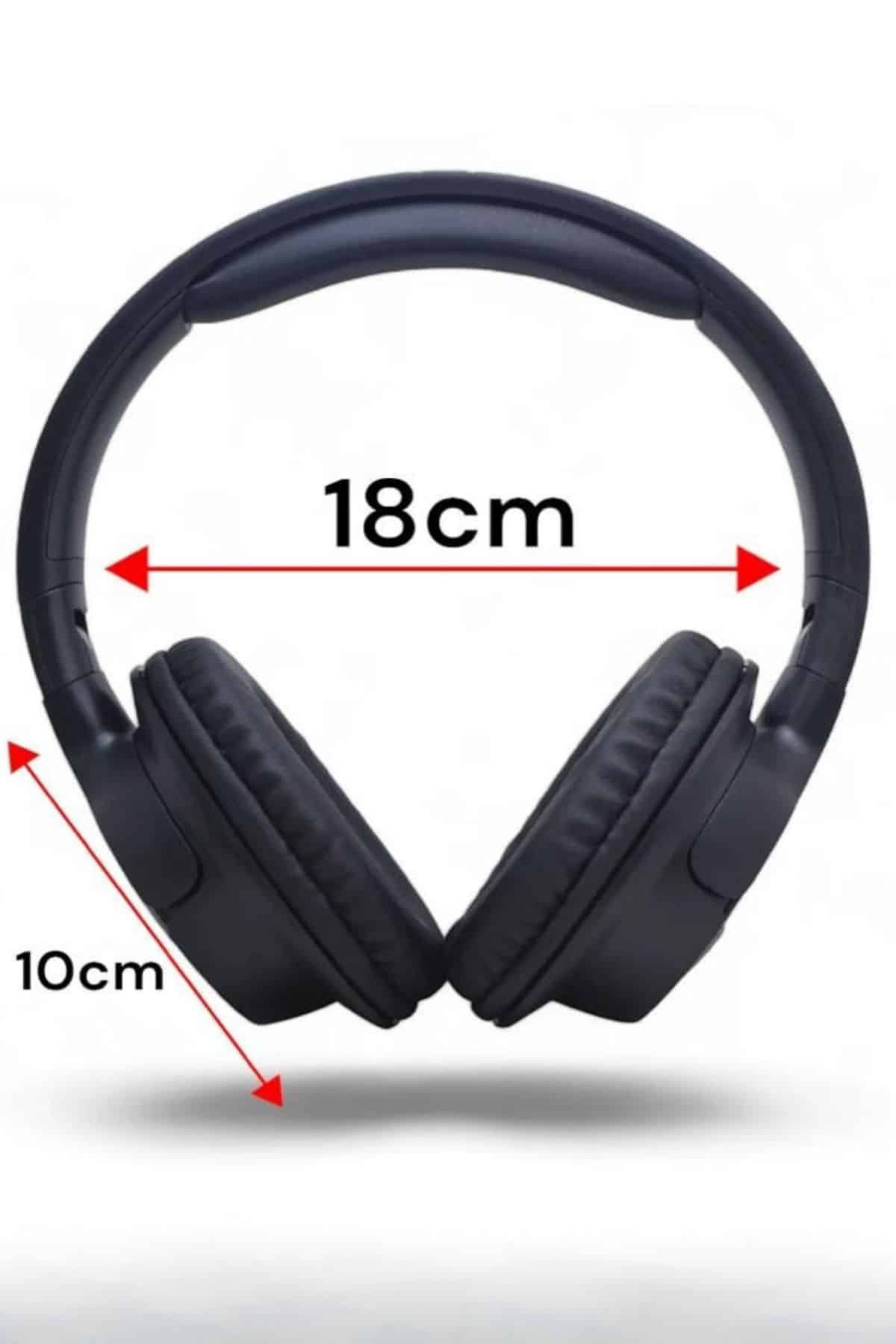 Kulak Üstü Bluetooth Kulaklık Ayarlanabiilir Uzun Pil Ömrü Kablos