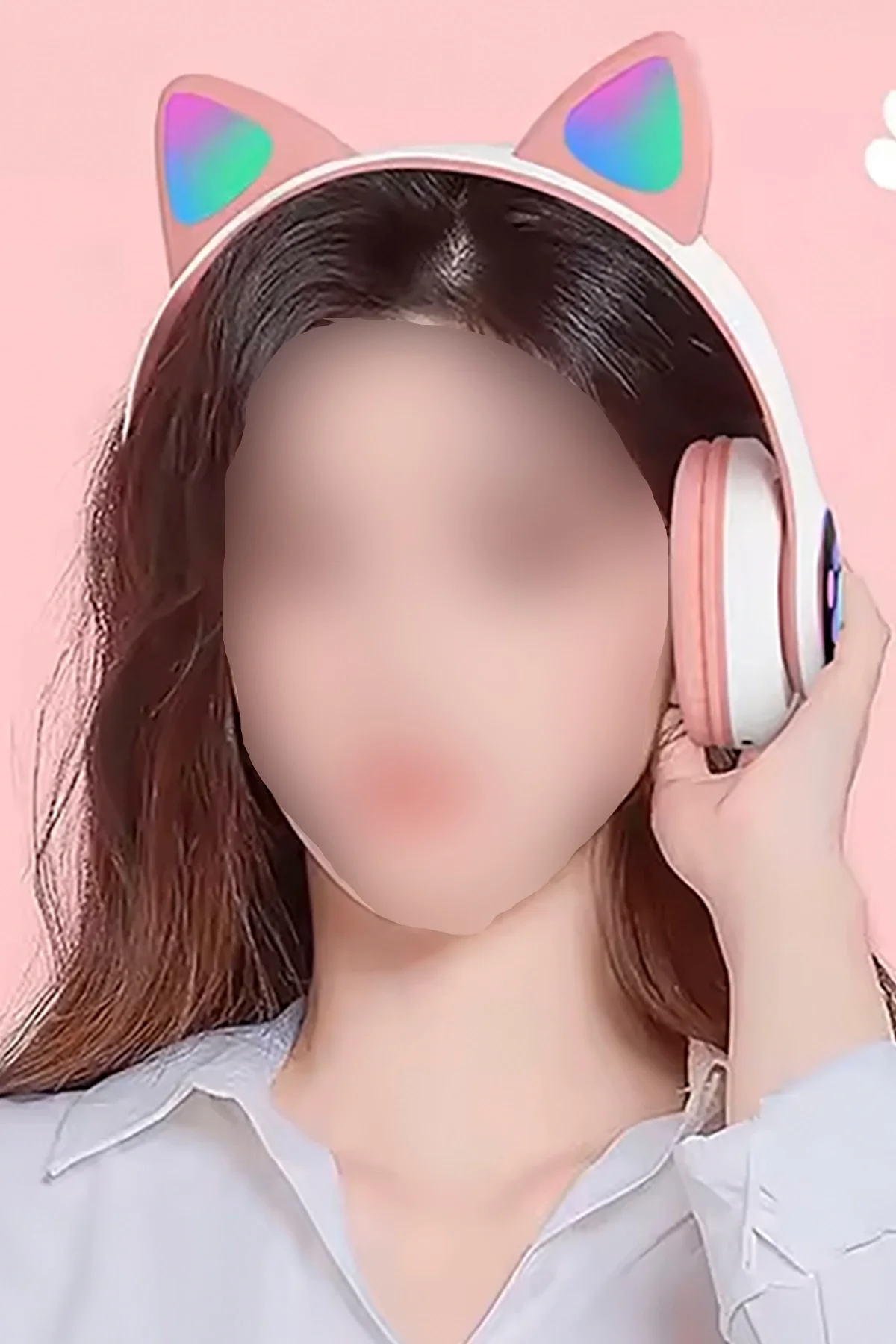 Kulak üstü Bluetooth Kulaklık - Renk: Pembe, Bluetooth Versiyon: 5.0, Mikrofon, Özellik: Kablolu