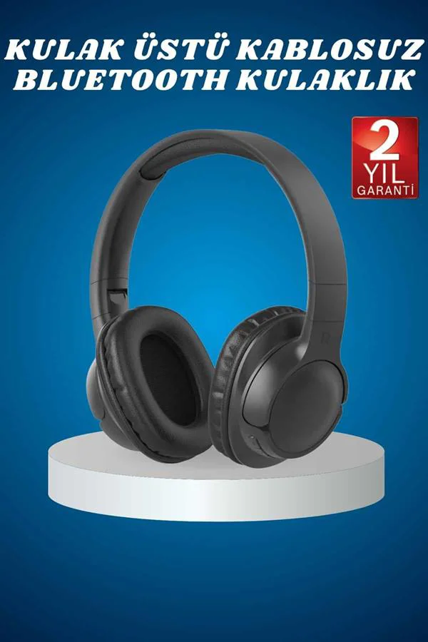 Kulak Üstü Kablosuz Bluetooth Kulaklık Yüksek Ses Kaliteli ANC Öz