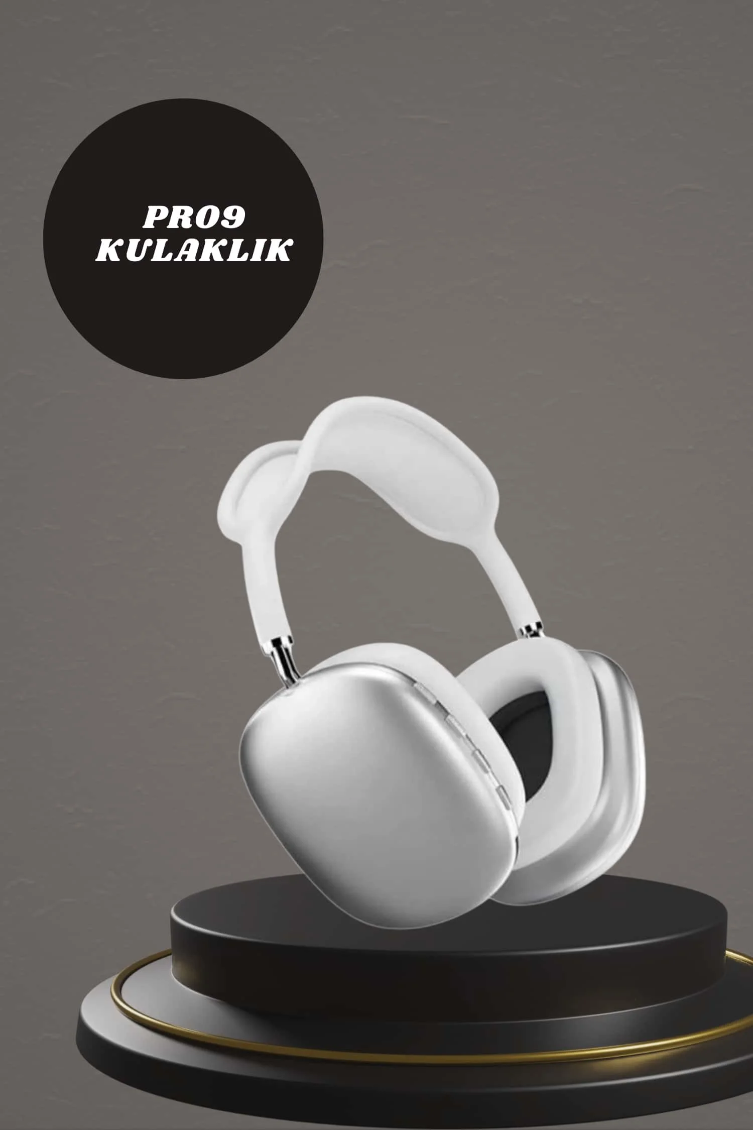 Kulak Üstü P9 Kablosuz Bluetooth Kulaklık ve 7 Kordonlu Akıllı Saat