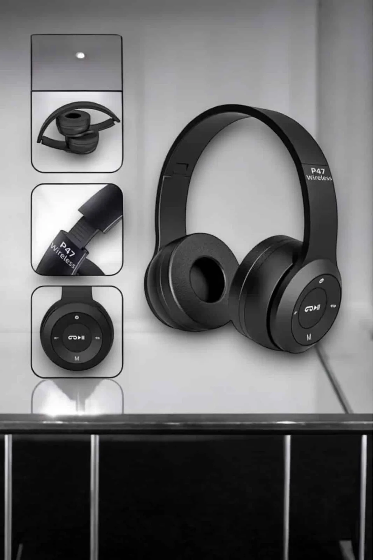 Kulak Üstü TF Kart ve AUX Destekli Ergonomik Bluetooth Kulaklık