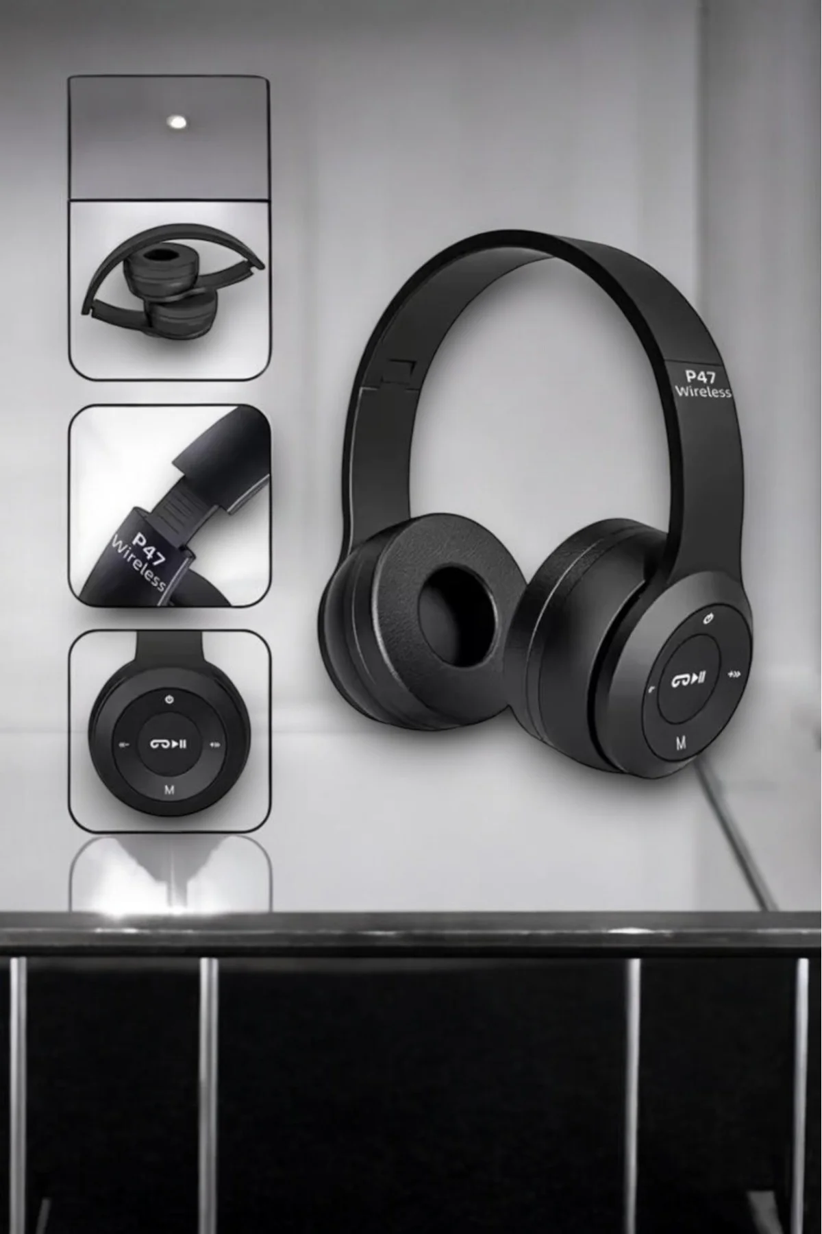 Kulak Üstü TF Kart ve AUX Destekli Ergonomik Bluetooth Kulaklık