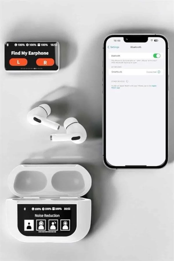 Kulakiçi Bluetooth Kulaklık - ANC Özellikli, Su Geçirmez ve Güçlü Ses Performansı