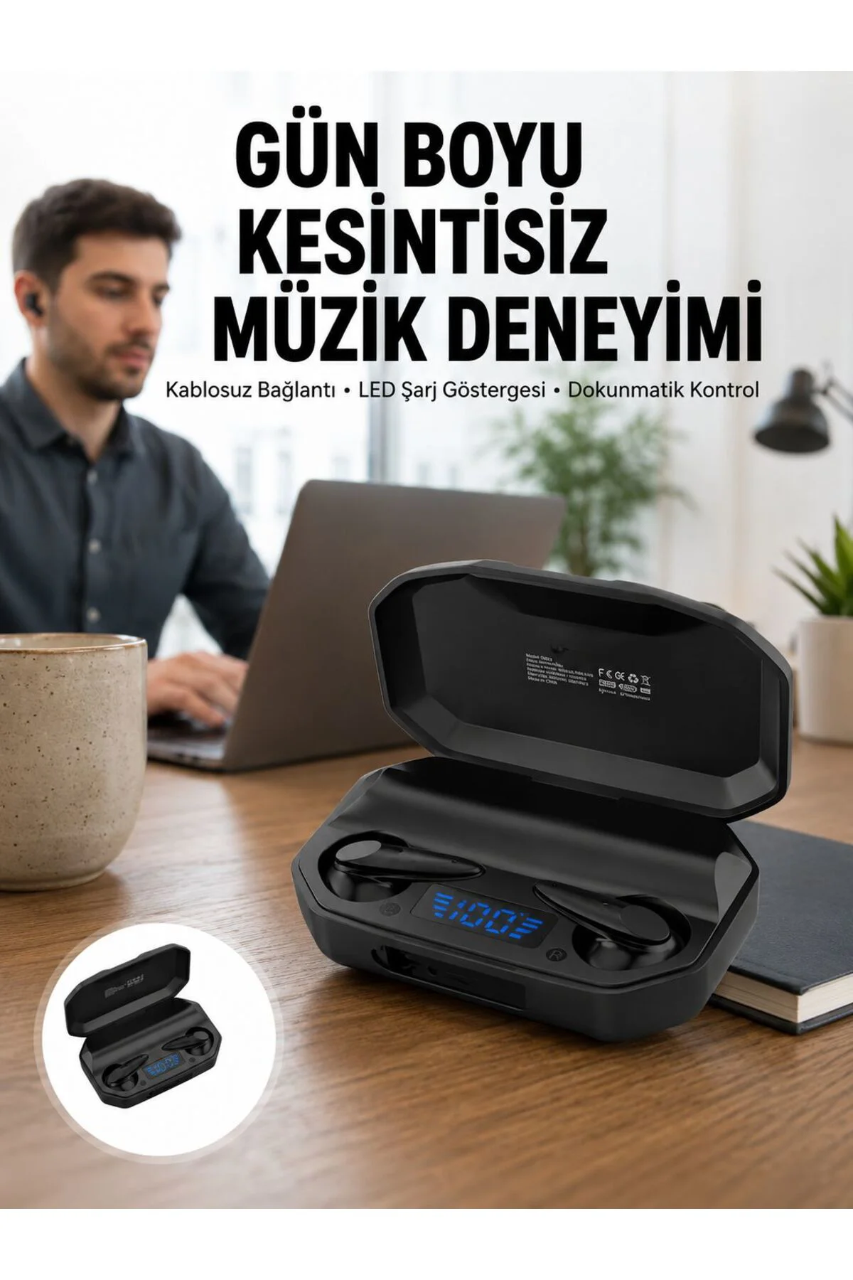 Kulaklık Bluetooth 5.2 Kablosuz Kulakiçi Rgb Işıklı Çift Mikrofonlu Yeni Nesil Fiyatı, Yorumları ve Özellikleri