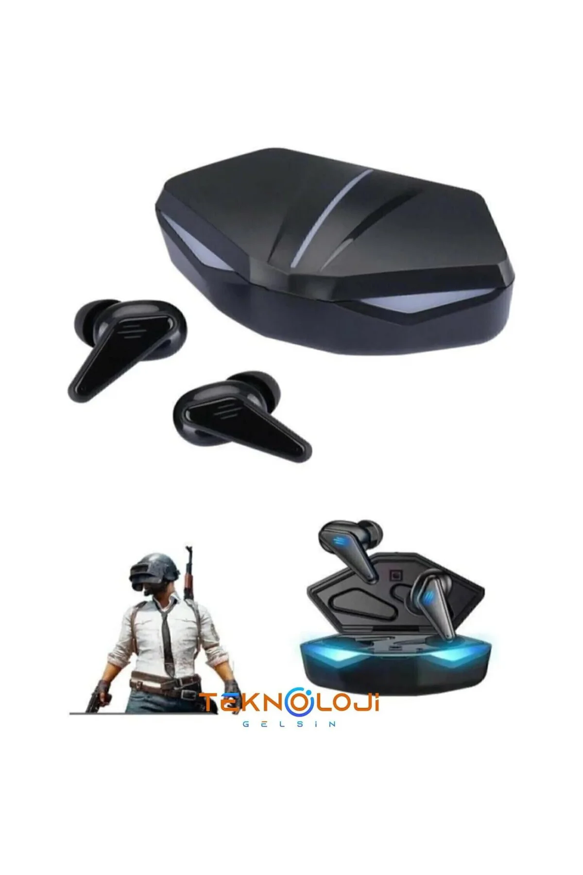 Kulaklık Bluetooth Kablosuz Oyuncu Kulak İçi Mikrofonlu