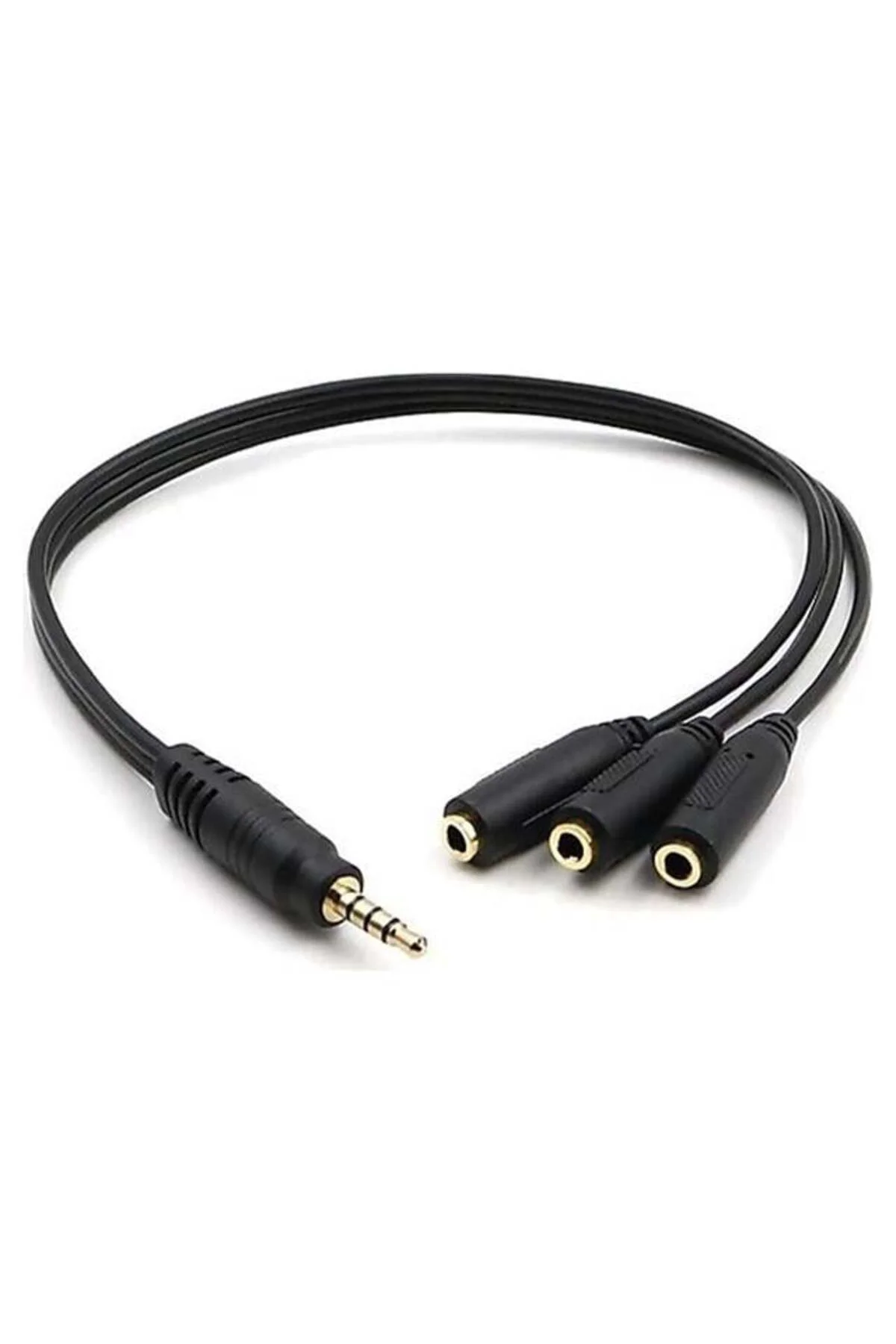 Kulaklık Çoklayıcı 3.5 Mm Erkek X 1/3 Stereo Dişi X 3 - 30 Cm Y K