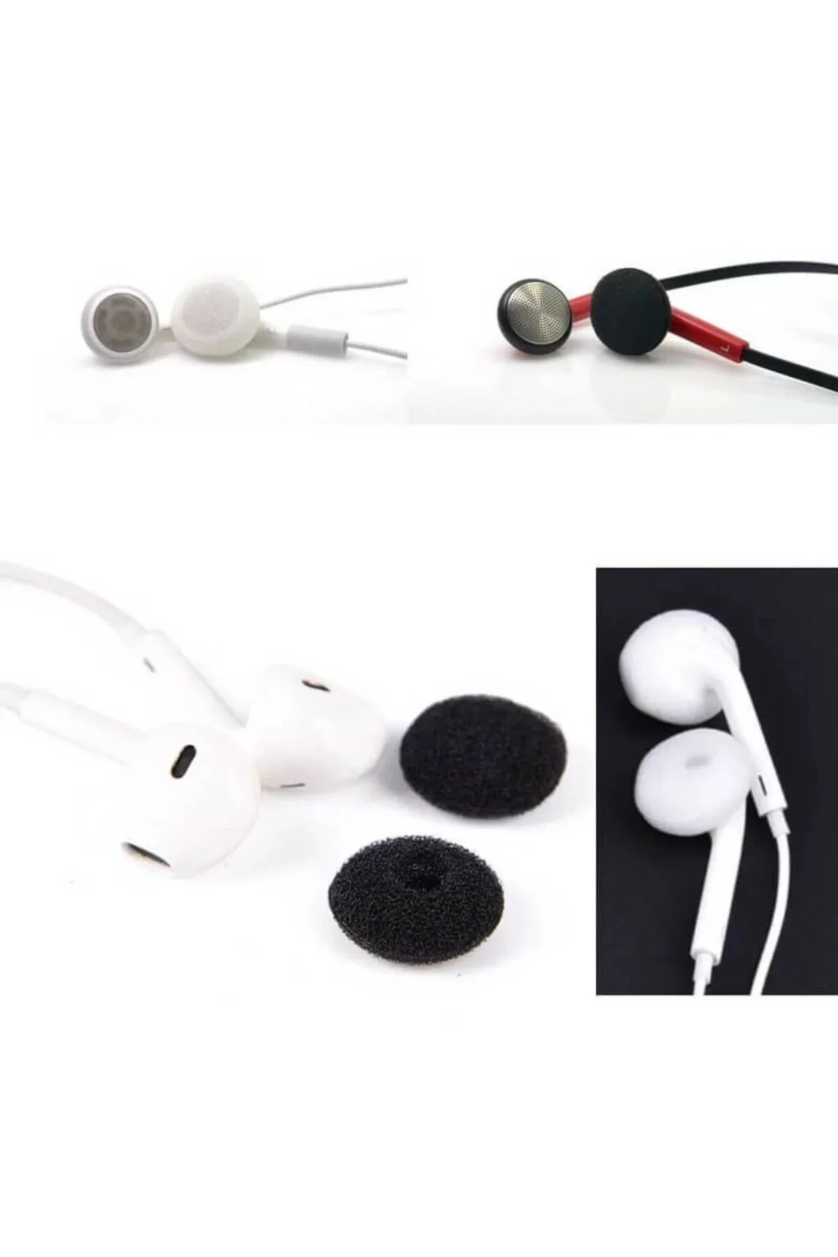 Kulaklık Süngeri, Kulaklık Yastığı 10 Adet (18 mm) - SİYAH - Görsel 5