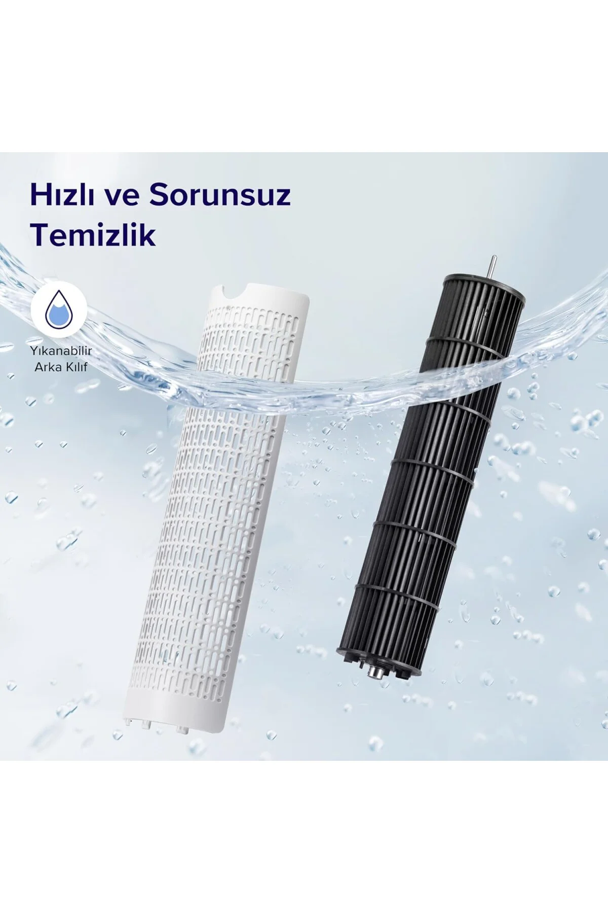 Kule Vantilatör İçin Yatak Odası, 7,5 m/s, 23 W, 25 dB Sessiz Sütun, Uzaktan Kumandal