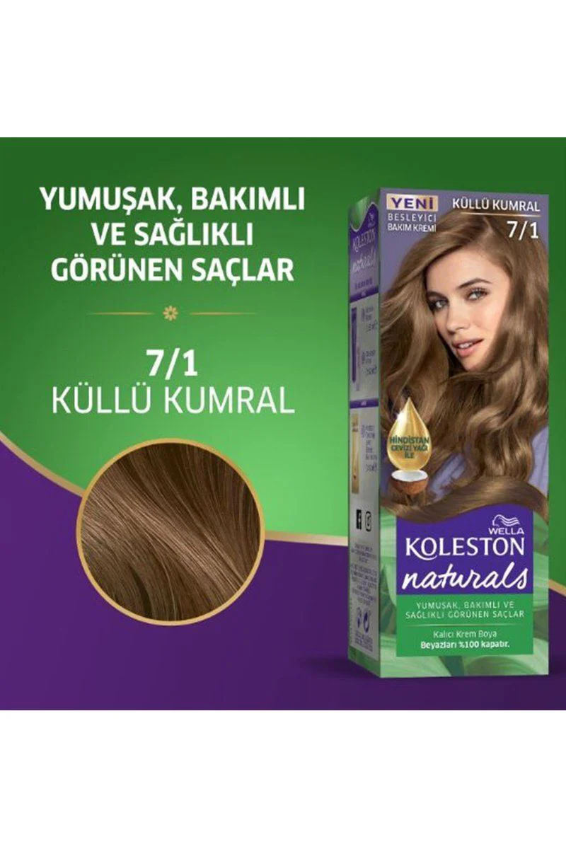 Küllü Kumral Saç Boyası 7/1 — 2'li Paket | 6 Hafta Kalıcı Renk & Yoğun Beyaz Kapama Fiyatı, Yorumları ve Özellikleri