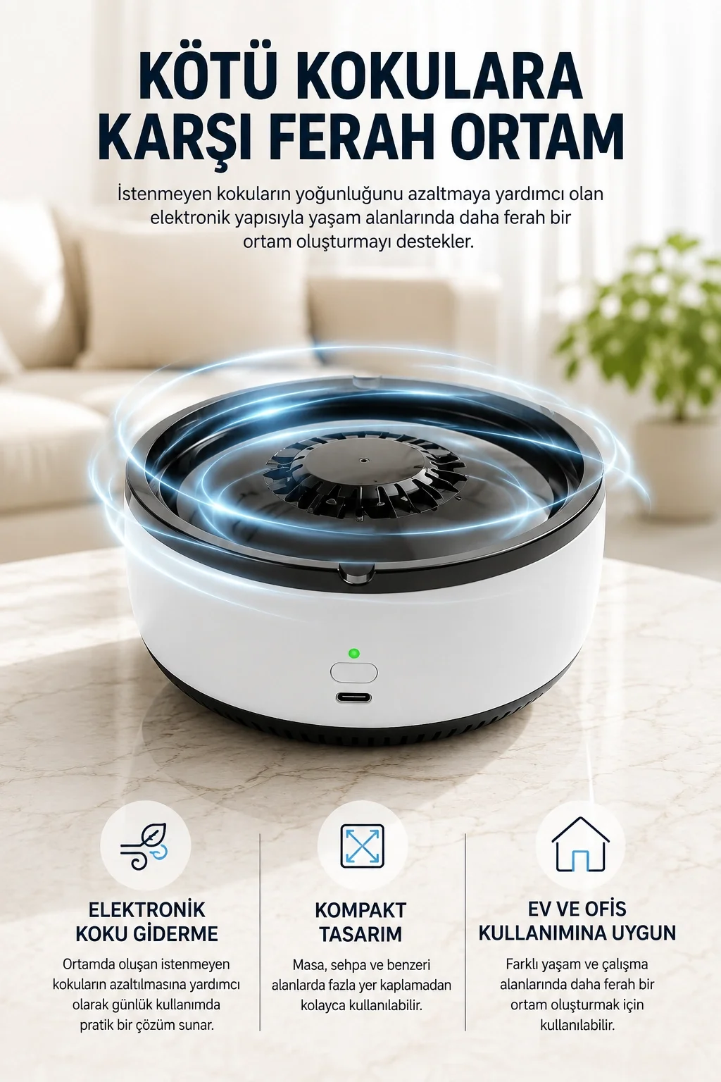 Küllük Duman Giderici Temizlenebilir Elektronik Pilli Fiyatı, Yorumları ve Özellikleri